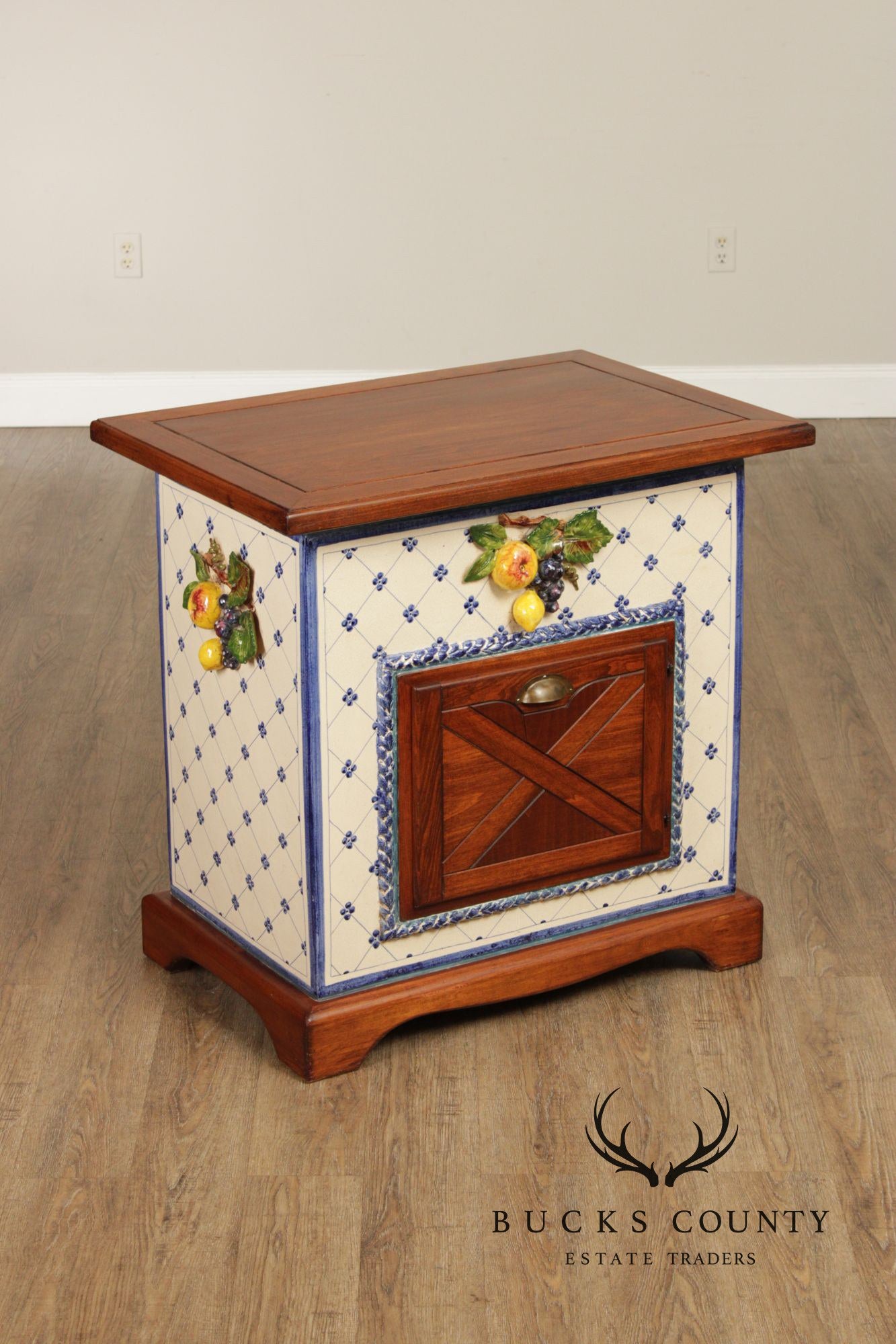 Ceccarelli Italian Majolica Porcelain Fruit Cabinet