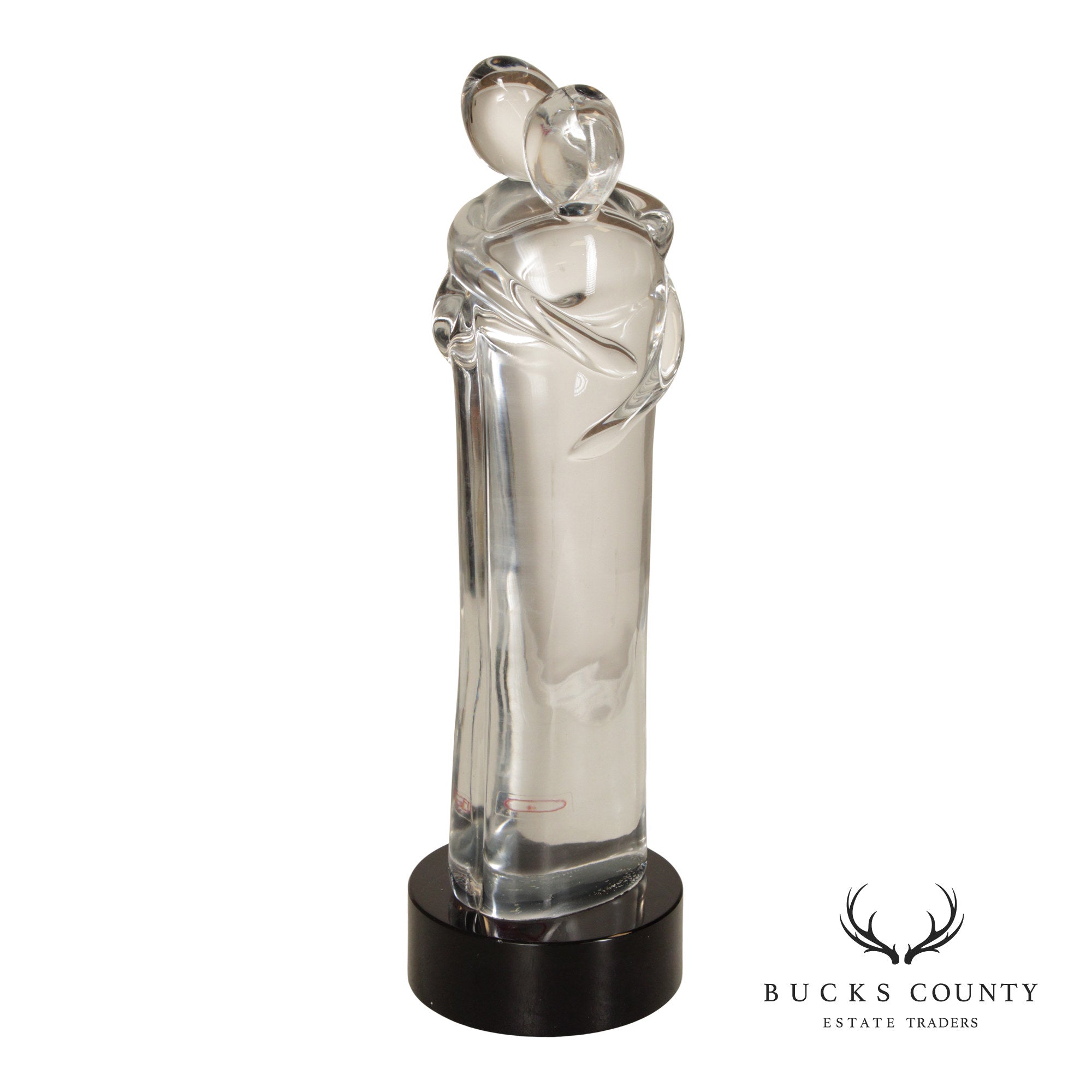 Oggetti Murano Glass Statue of Embracing Couple
