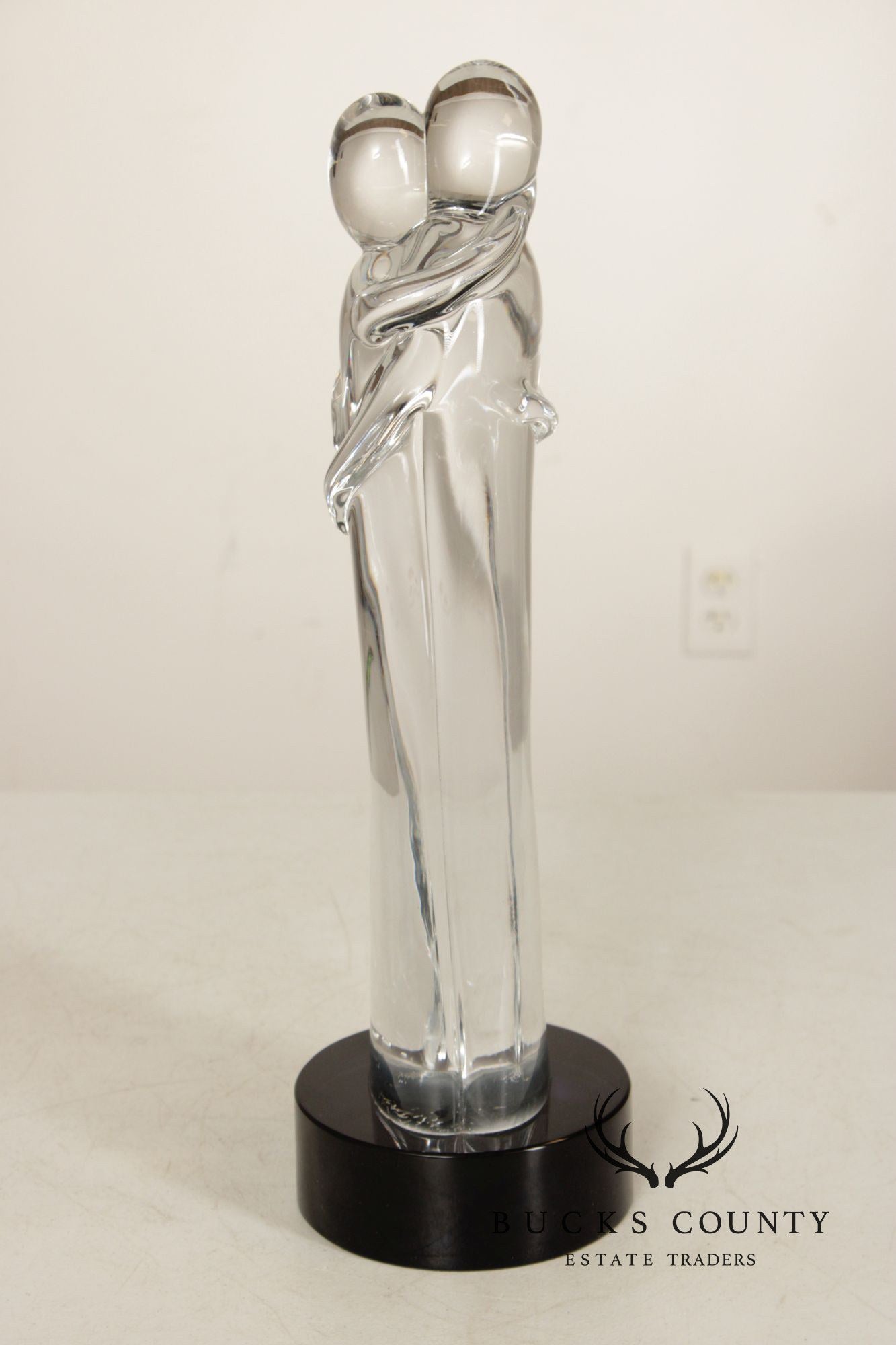 Oggetti Murano Glass Statue of Embracing Couple