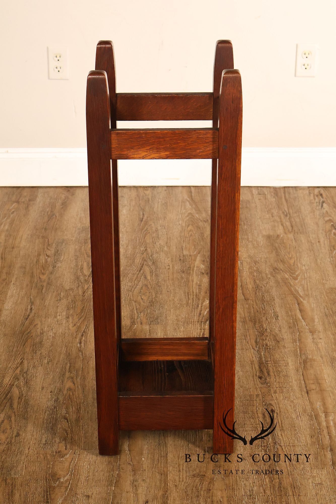 Gustav Stickley Arts And Crafts Oak Umbrella Stand model #54
