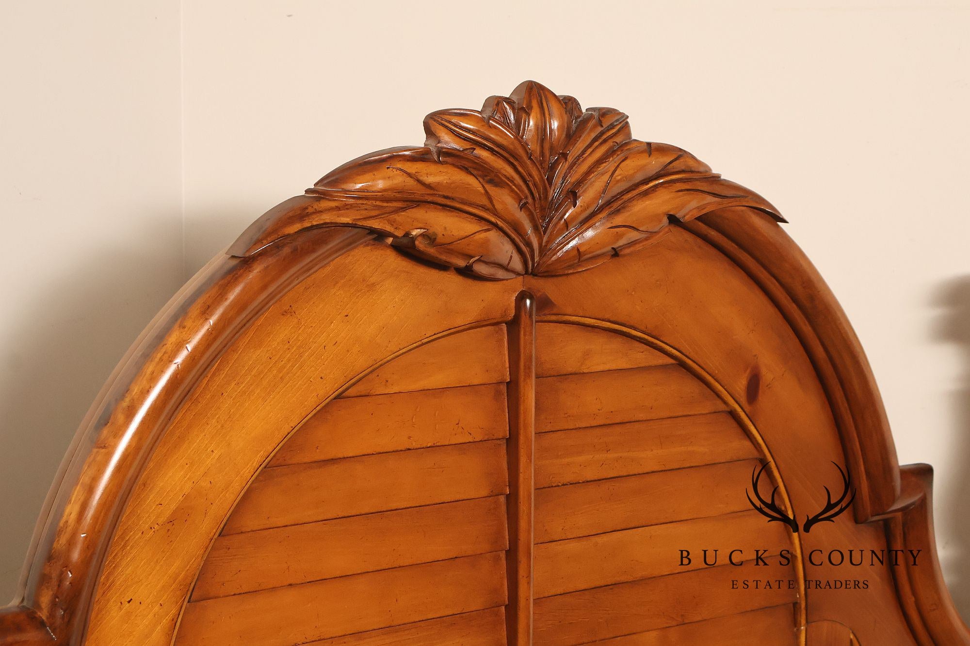 Tropical British Colonial Style Carved Wood Queen Poster Bed