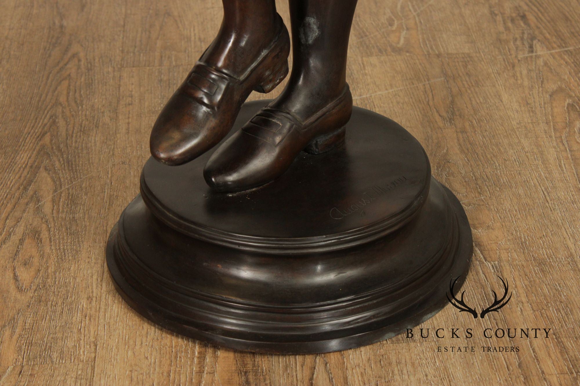 August Moreau Large Patinated Bronze Statue of a Dancer