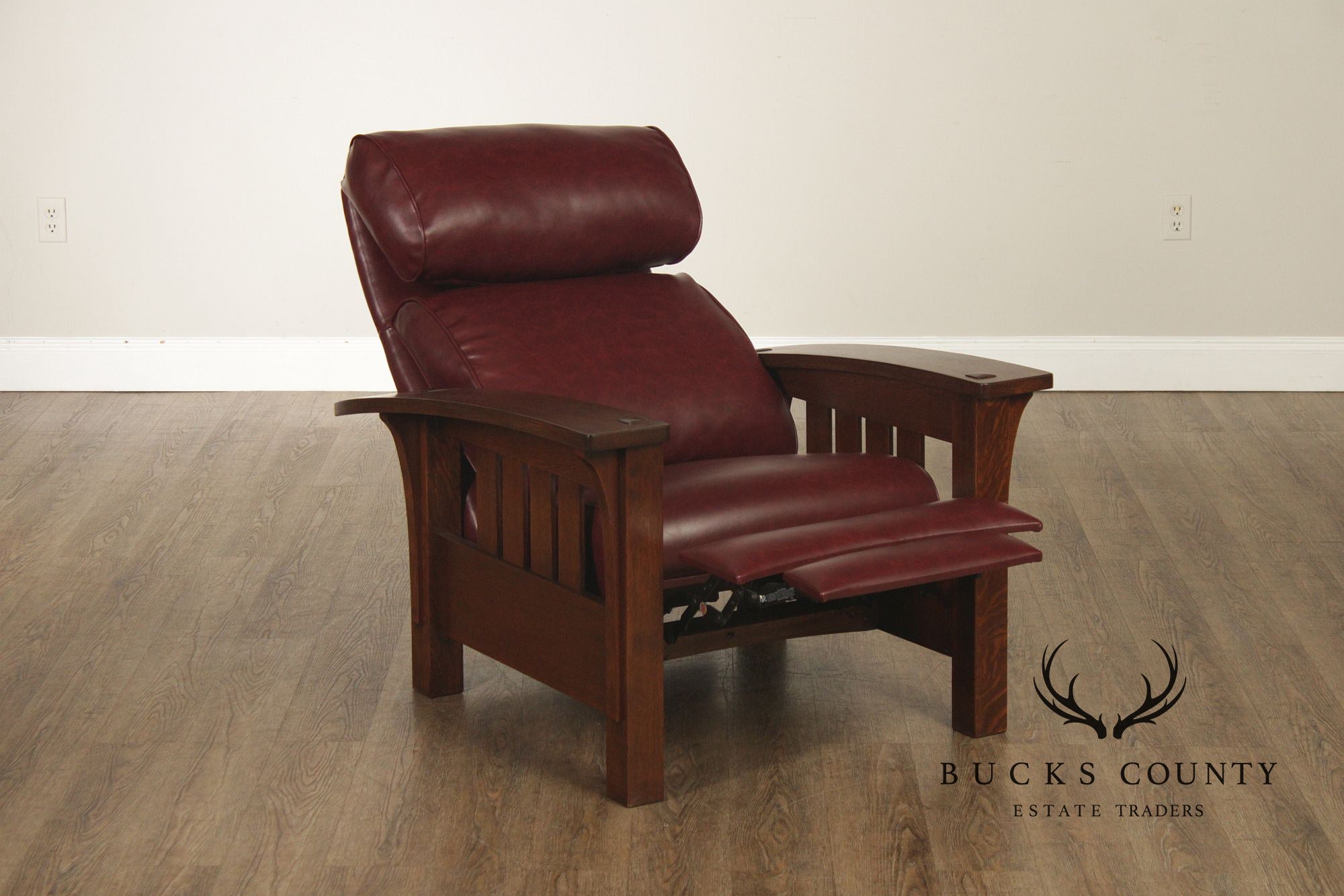 Stickley Mission Collection Pair Of Oak Morris Chair Recliners