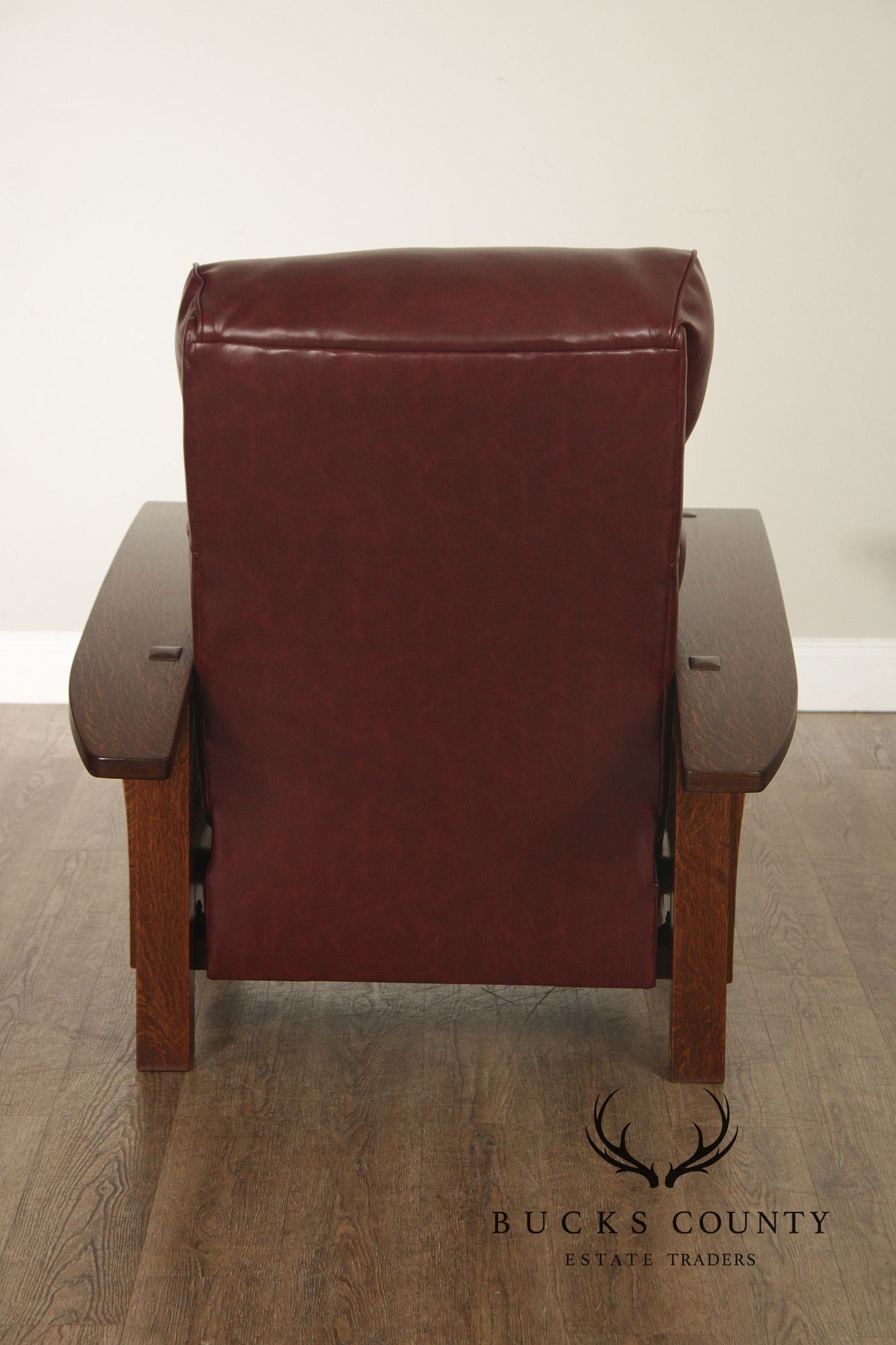 Stickley Mission Collection Pair Of Oak Morris Chair Recliners