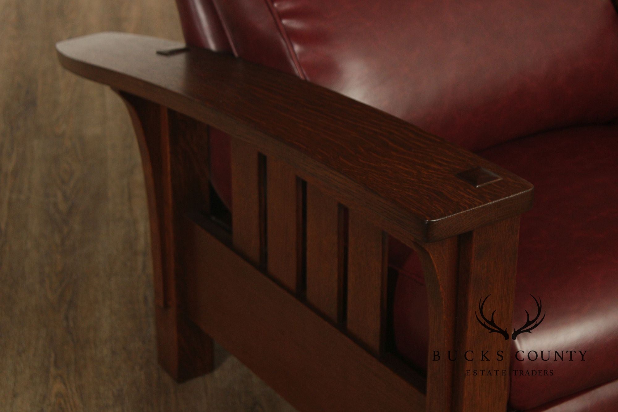 Stickley Mission Collection Pair Of Oak Morris Chair Recliners