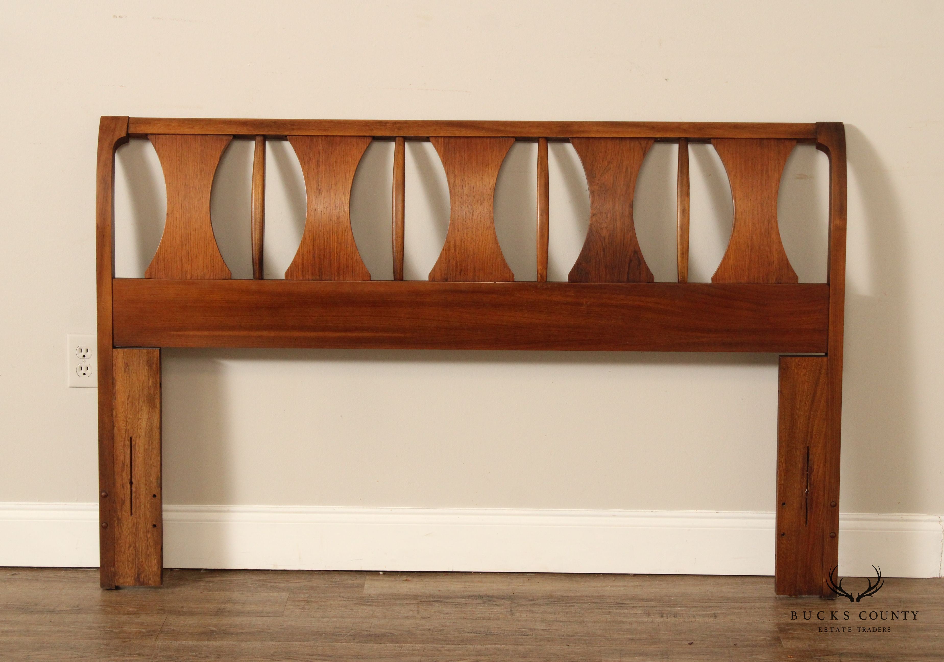 Kent Coffey 'Perspecta' Rosewood and Walnut Queen Headboard