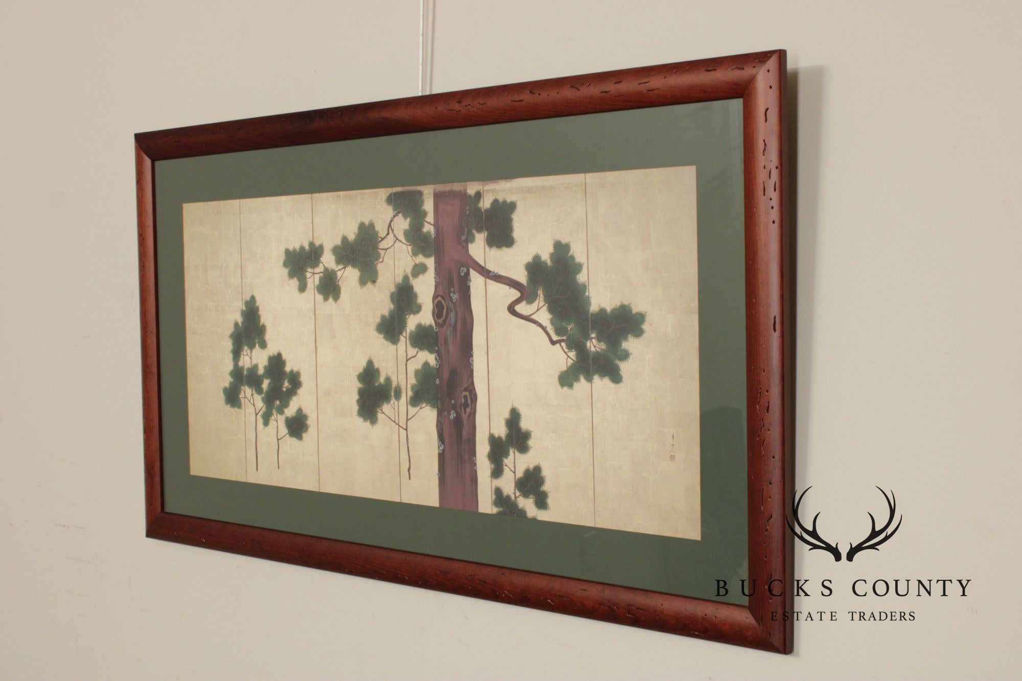 Suzuki Kiitsu Vintage Japanese Print, 'Hinoki Cypress Tree'