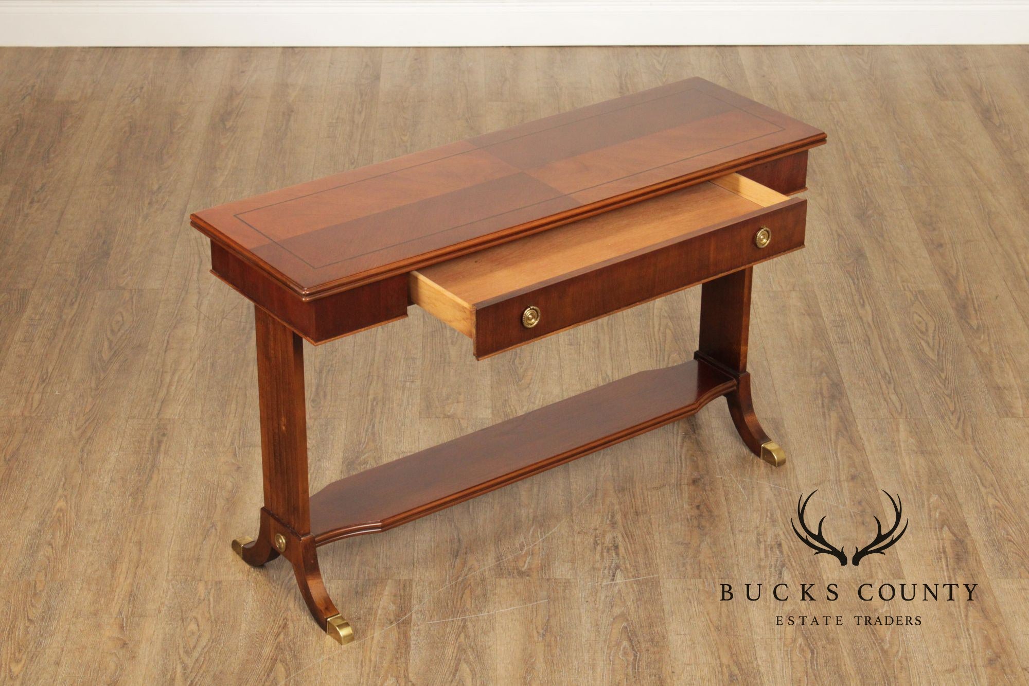 Lane Regency Style Mahogany Console Table