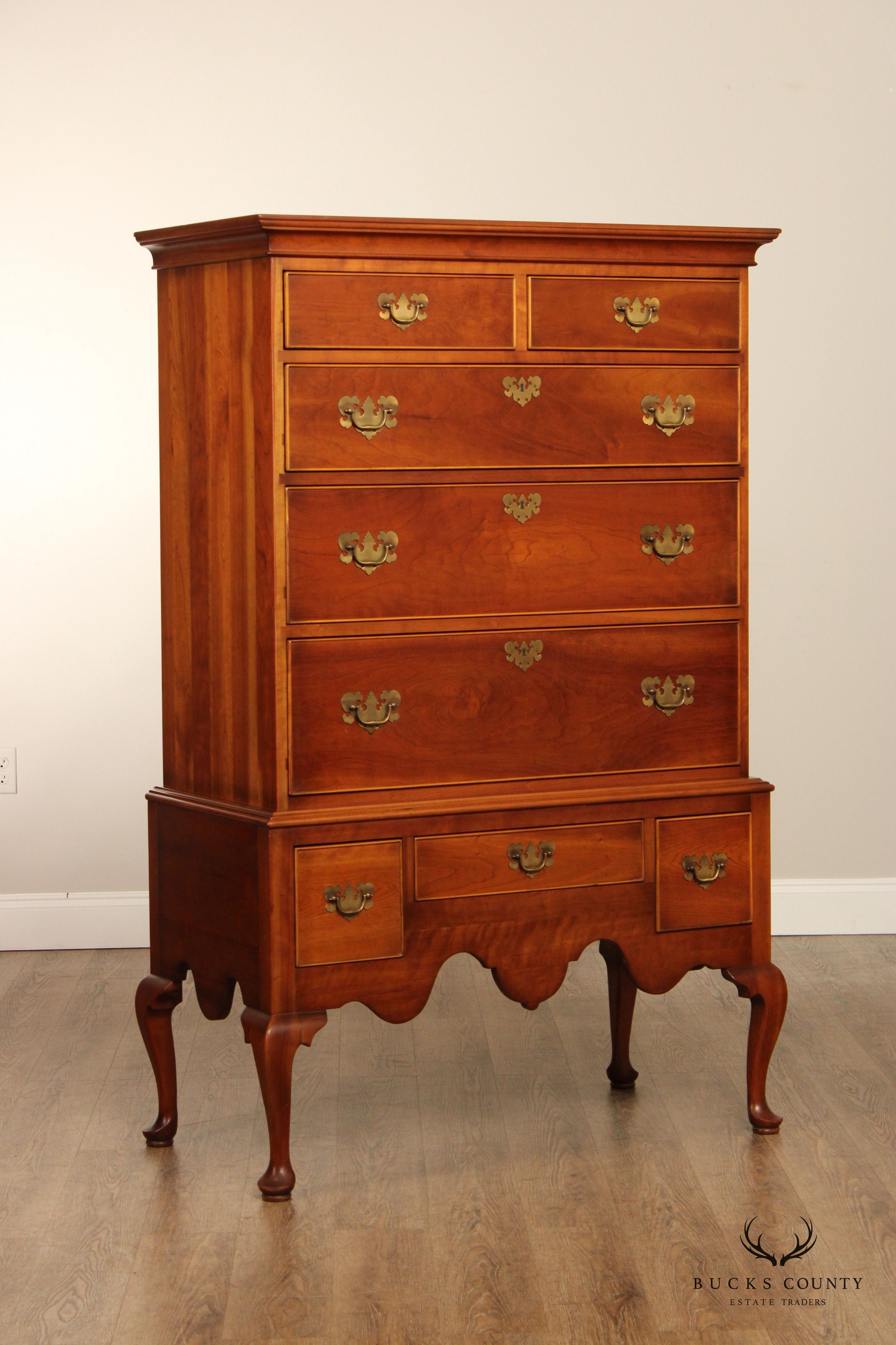 Stickley Cherry Valley Queen Anne Style Highboy Chest