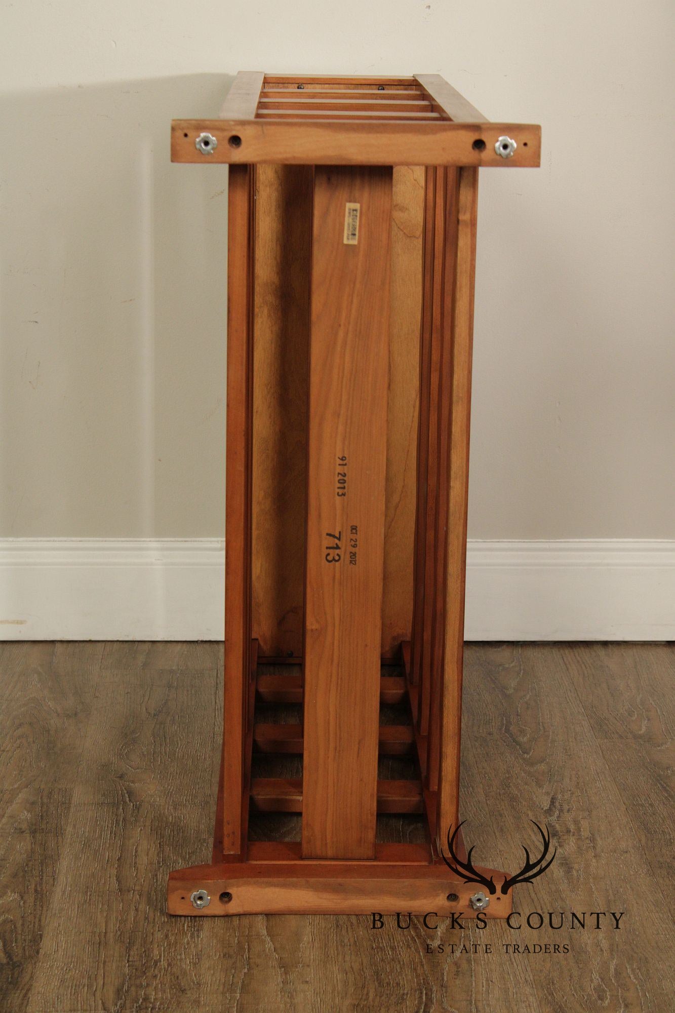 Stickley Mission Collection Cherry Wine Rack With Removable Serving Tray