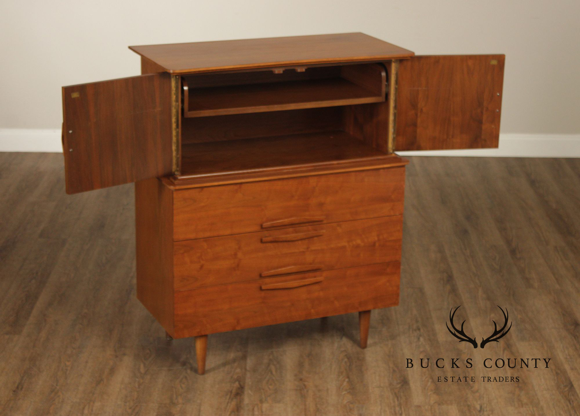 Mid Century Modern Walnut Gentleman's Chest