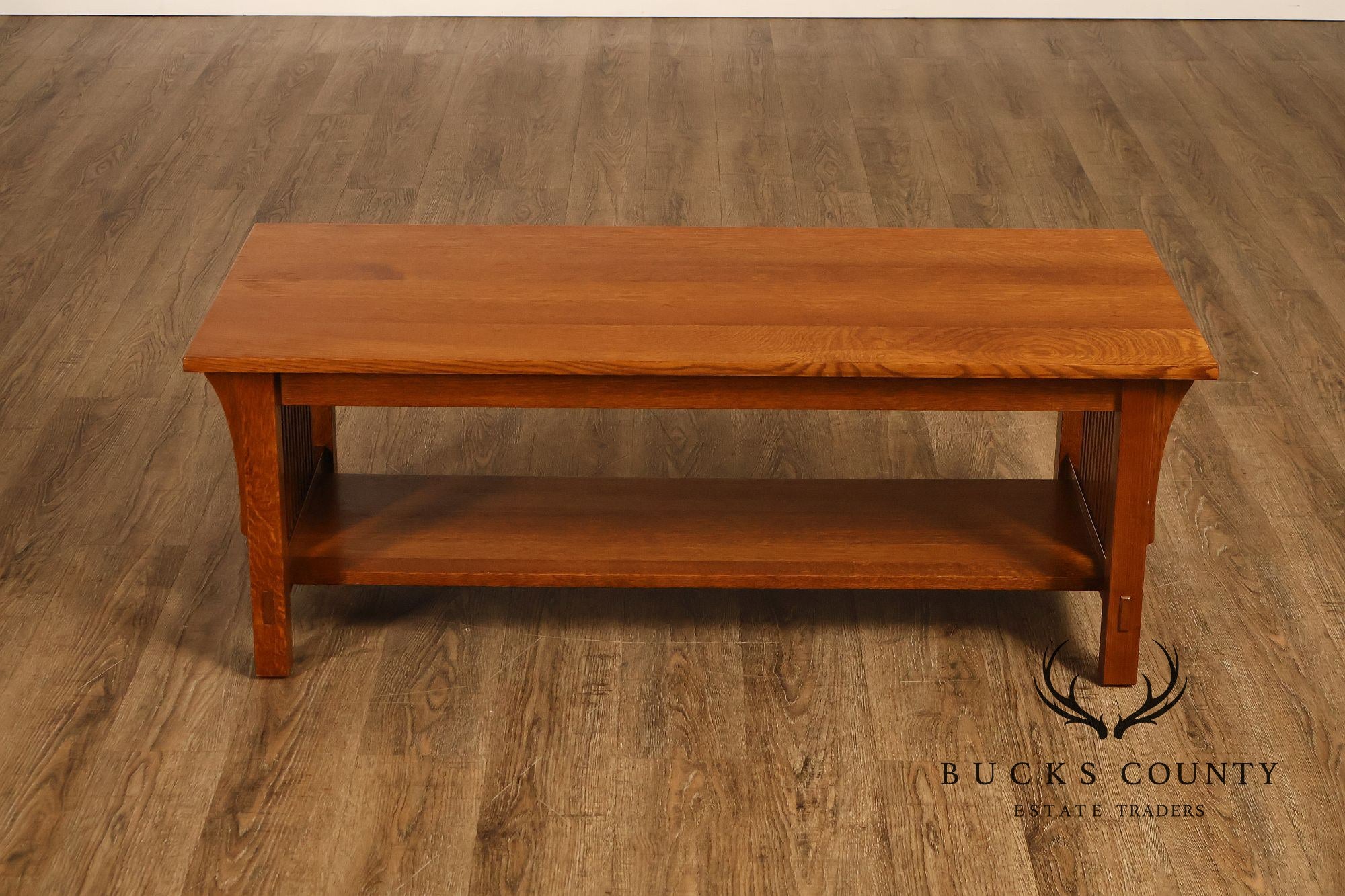 Stickley Mission Collection Oak Spindle Coffee Table