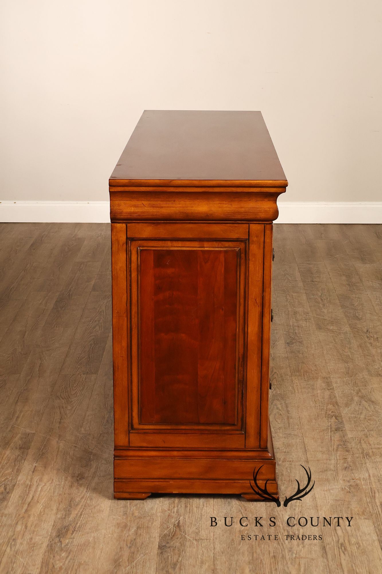 Ethan Allen 'Townhouse' Burlwood Double Dresser