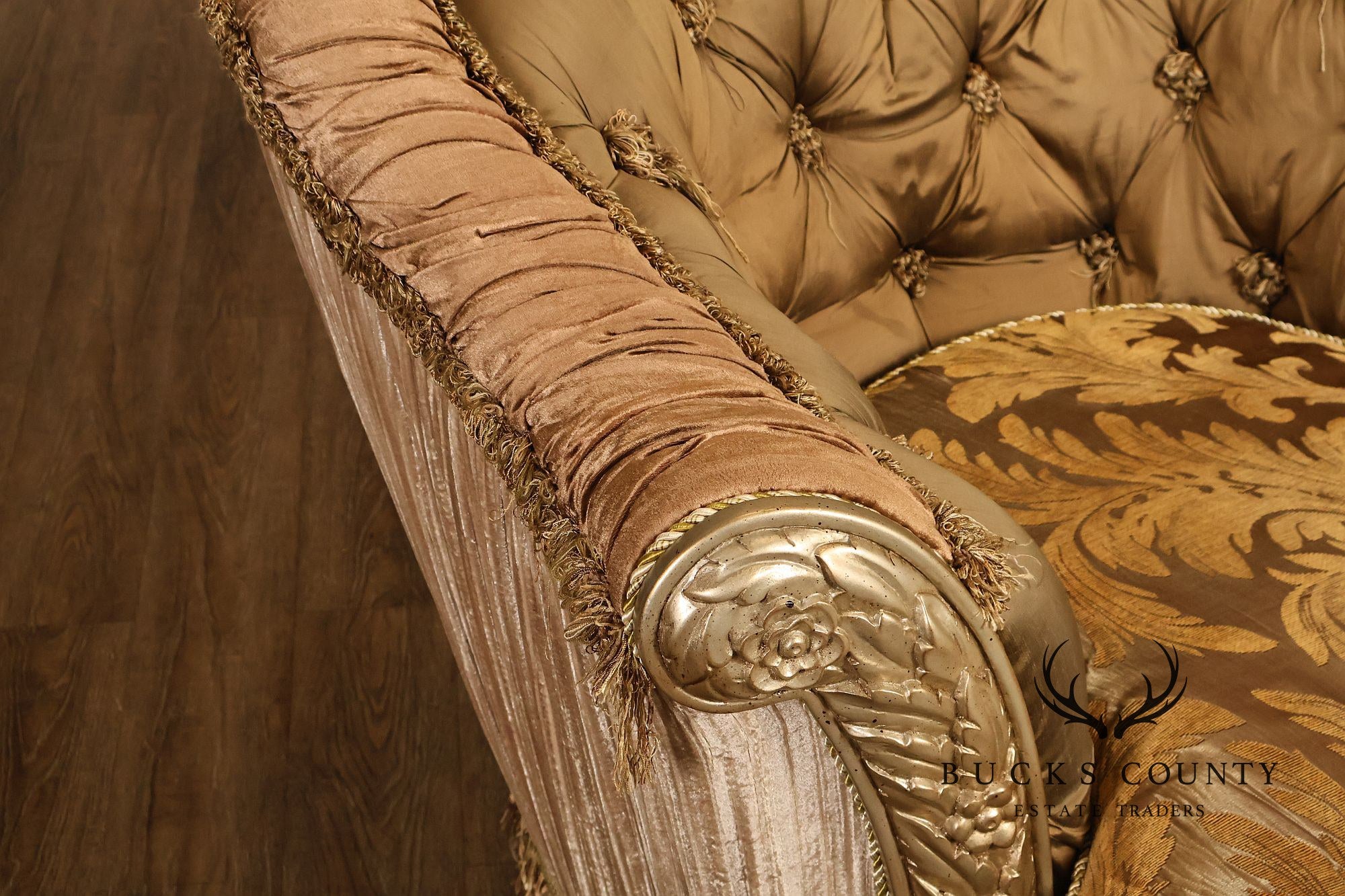 Italian Renaissance Style Upholstered Club Chair