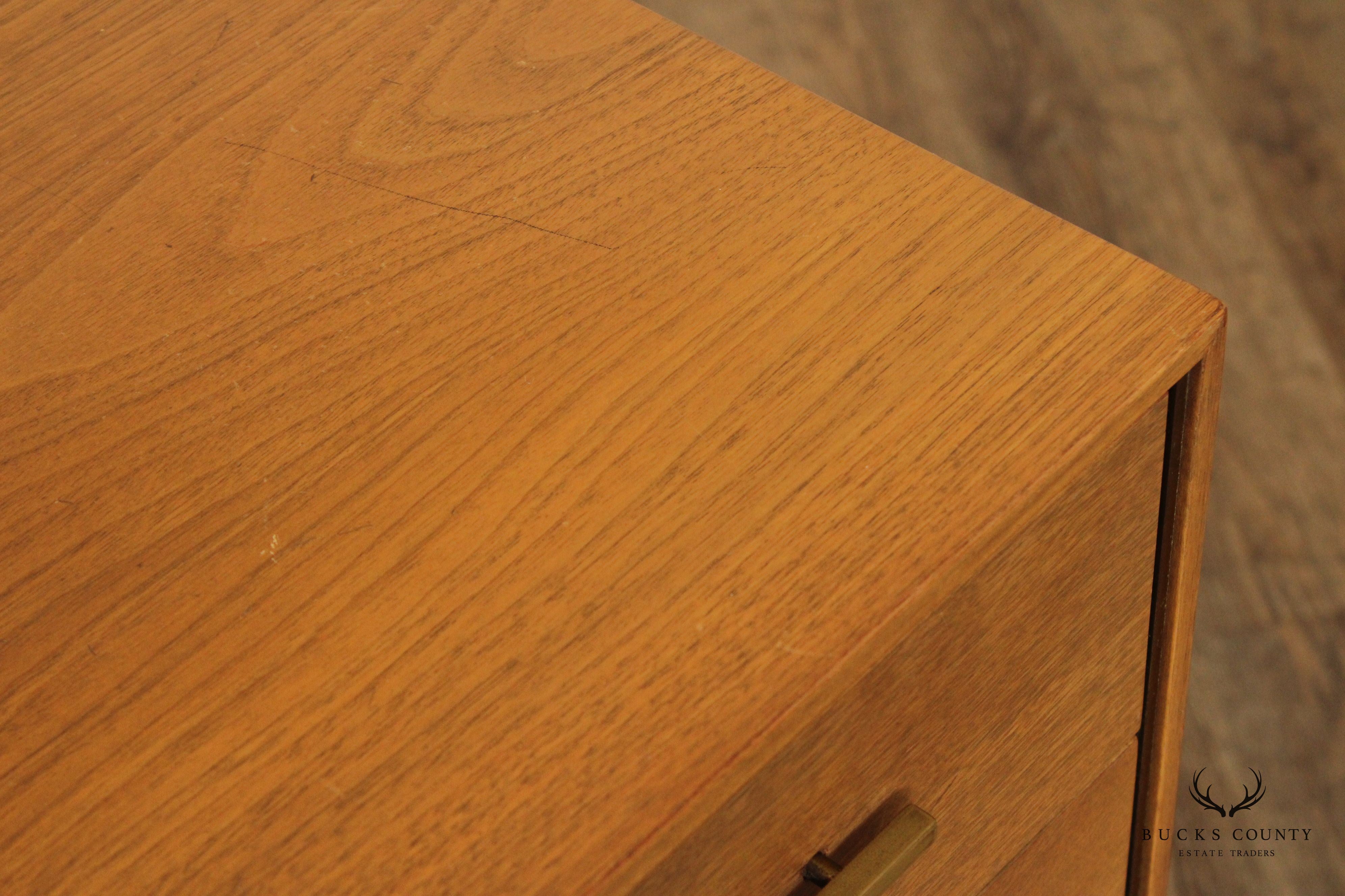 Johnson Furniture Mid Century Modern Walnut Long Dresser