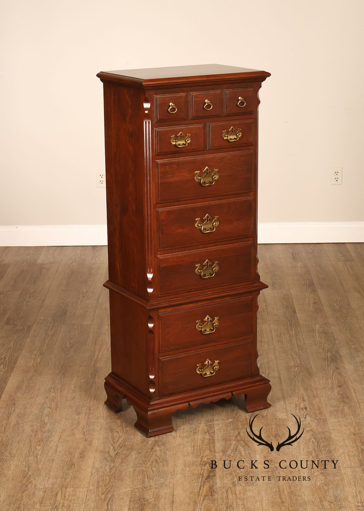 Pennsylvania House Traditional Solid Cherry Semainier Lingerie Chest