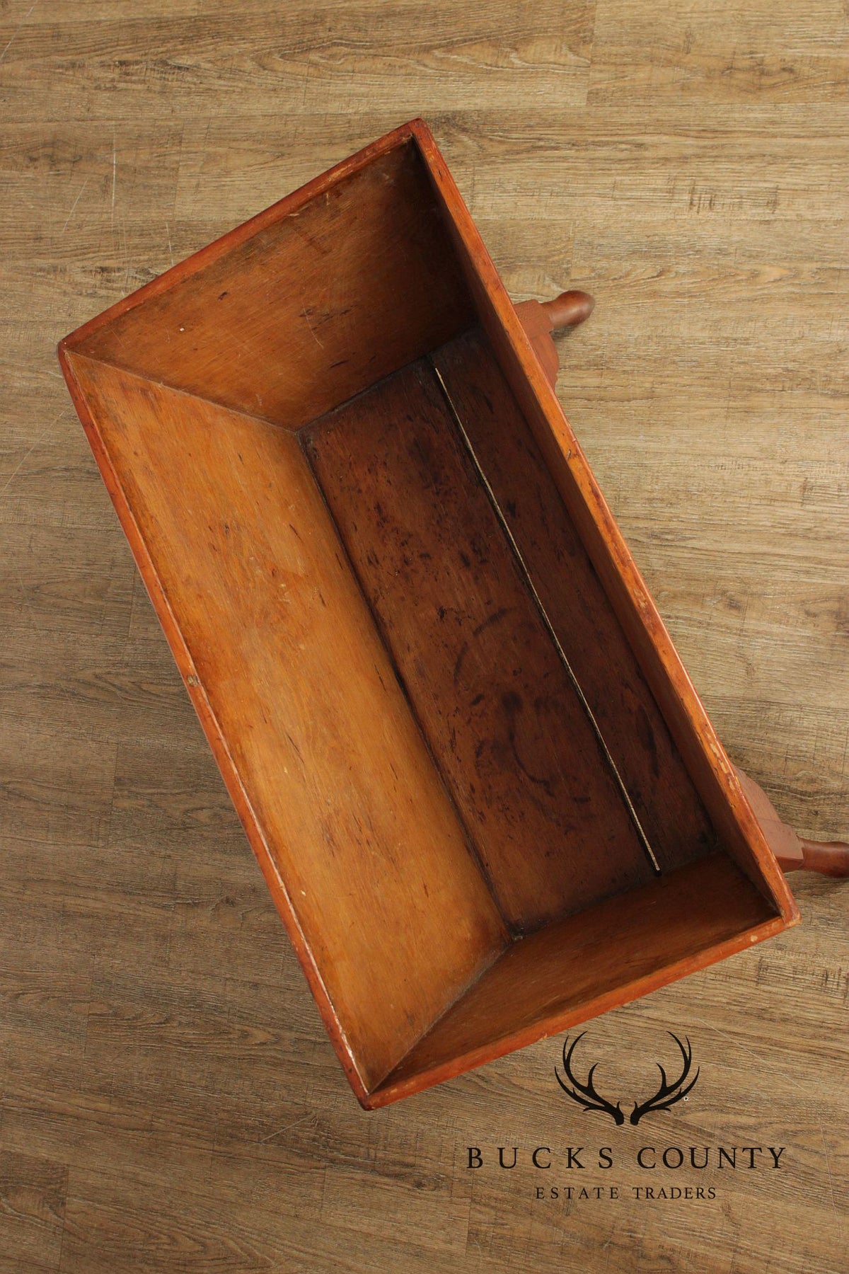 Antique Primitive Pine Dough Box Table With Removable Top