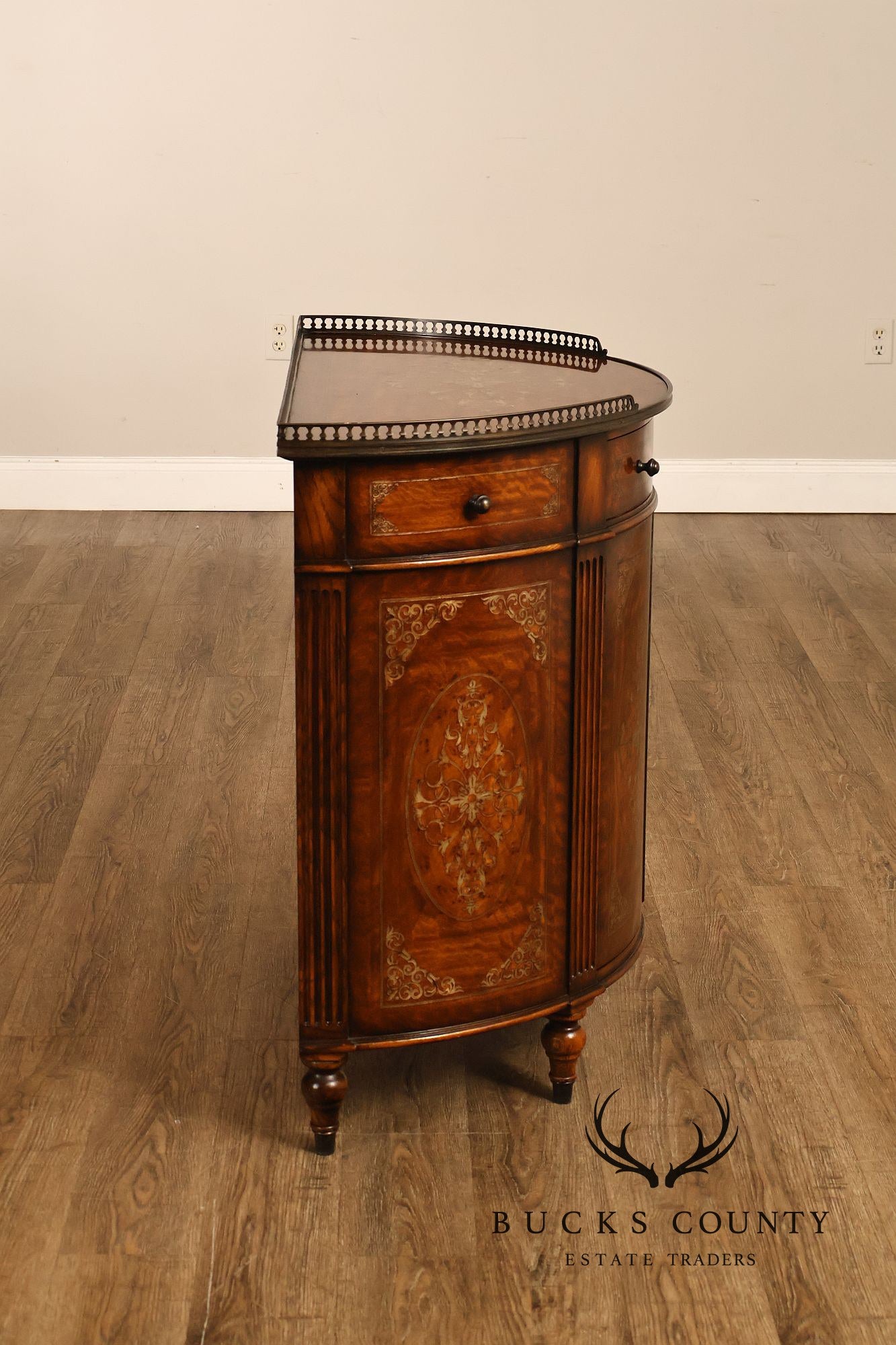 Theodore Alexander Demilune Console Cabinet
