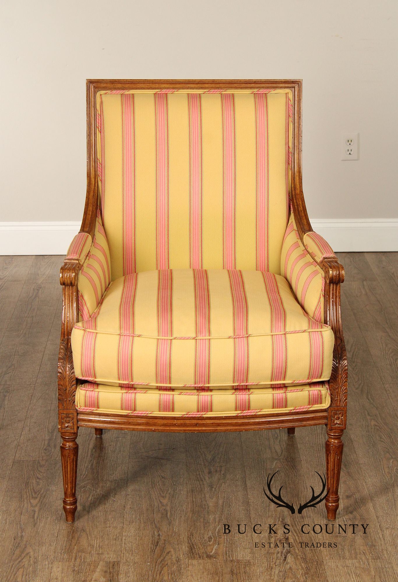 Wesley Hall French Louis XVI Style Bergere Armchair