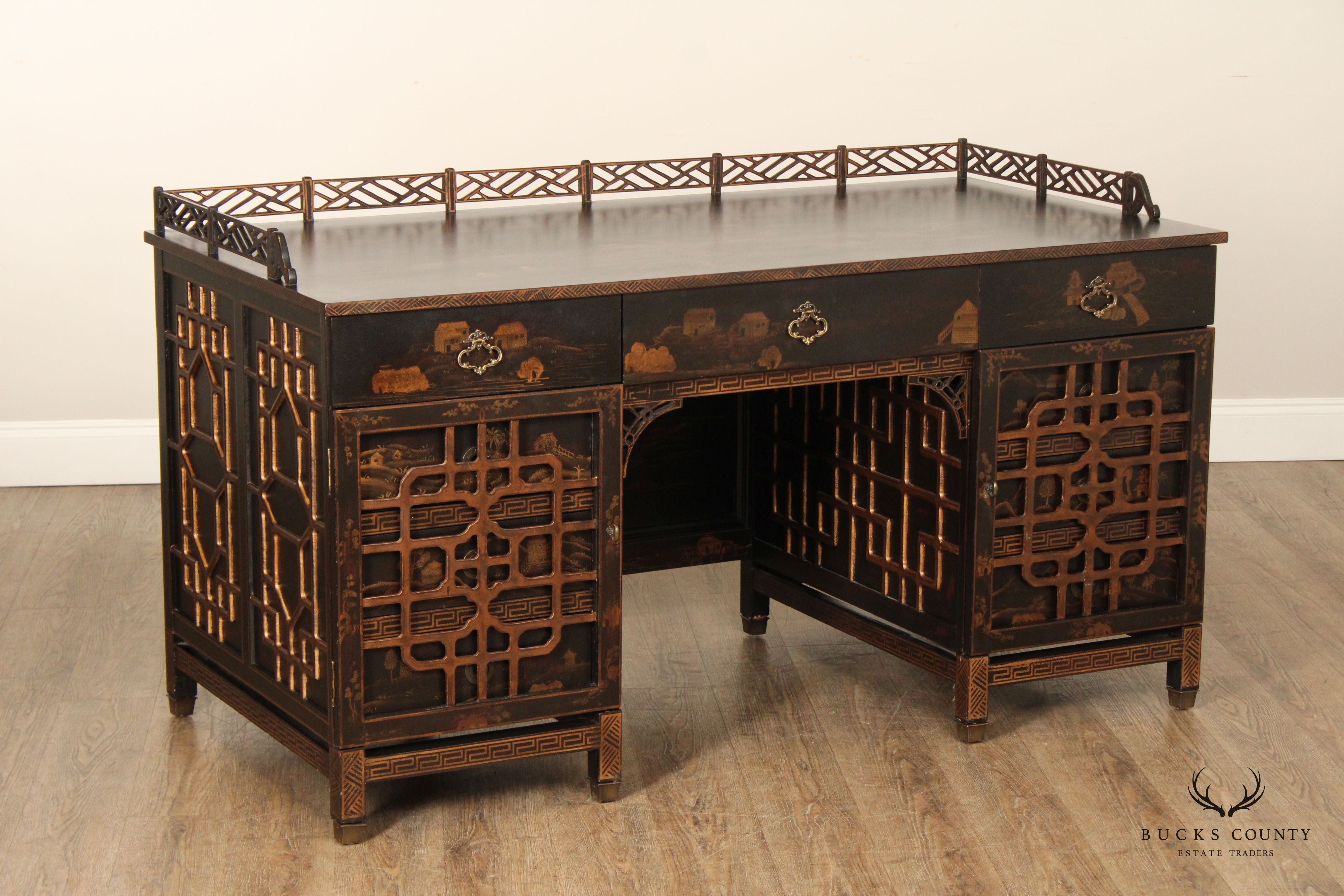 Drexel Heritage 'Mandalay' Asian Style Chinoiserie Desk