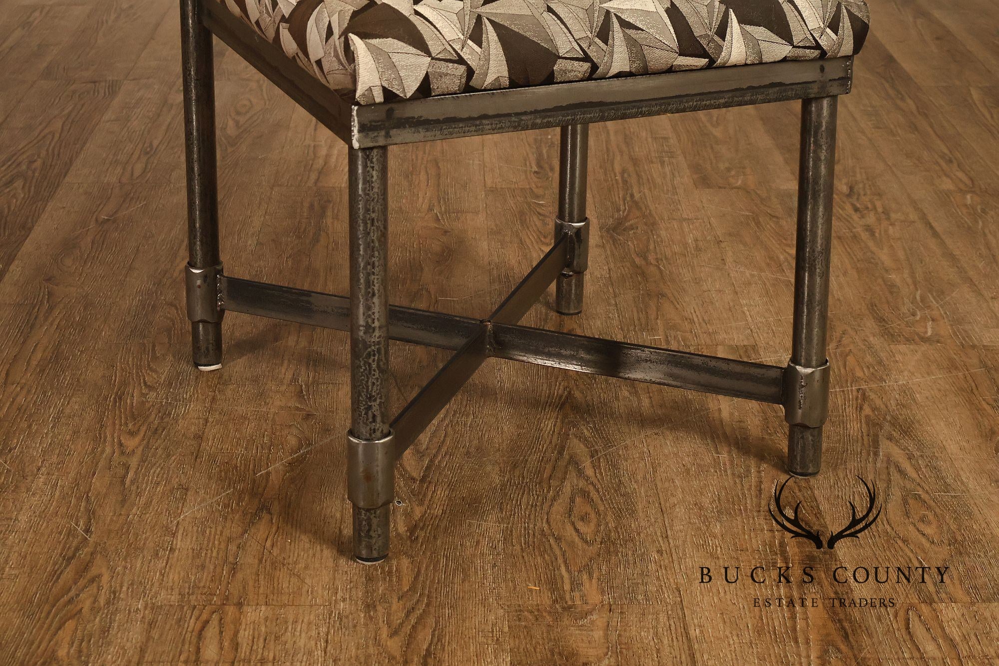 Swaim Industrial Set of Four Iron Dining Chairs