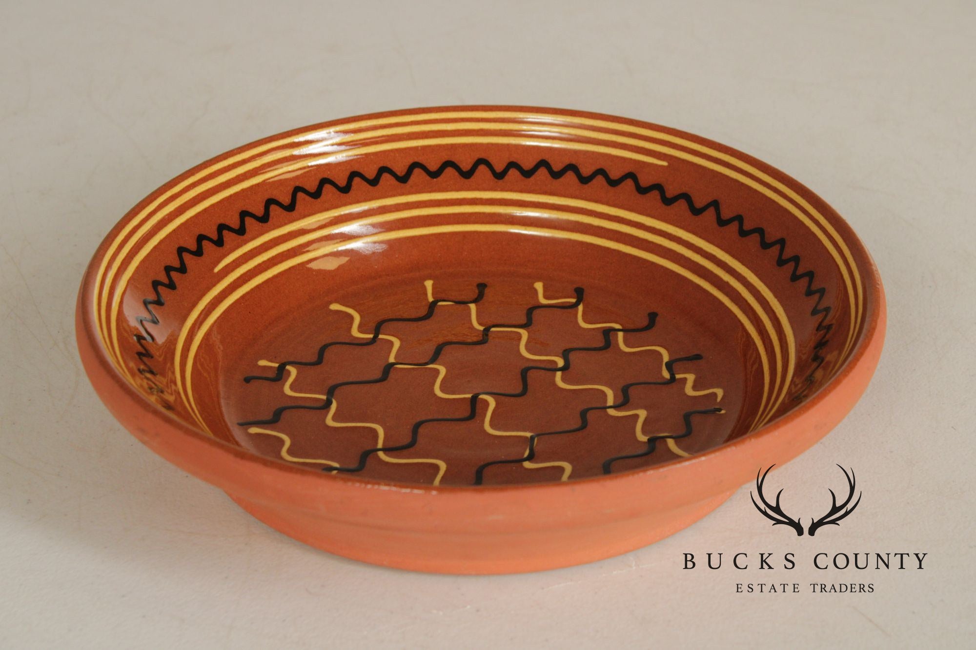 Breininger Pottery Pennsylvania Dutch Redware Charger