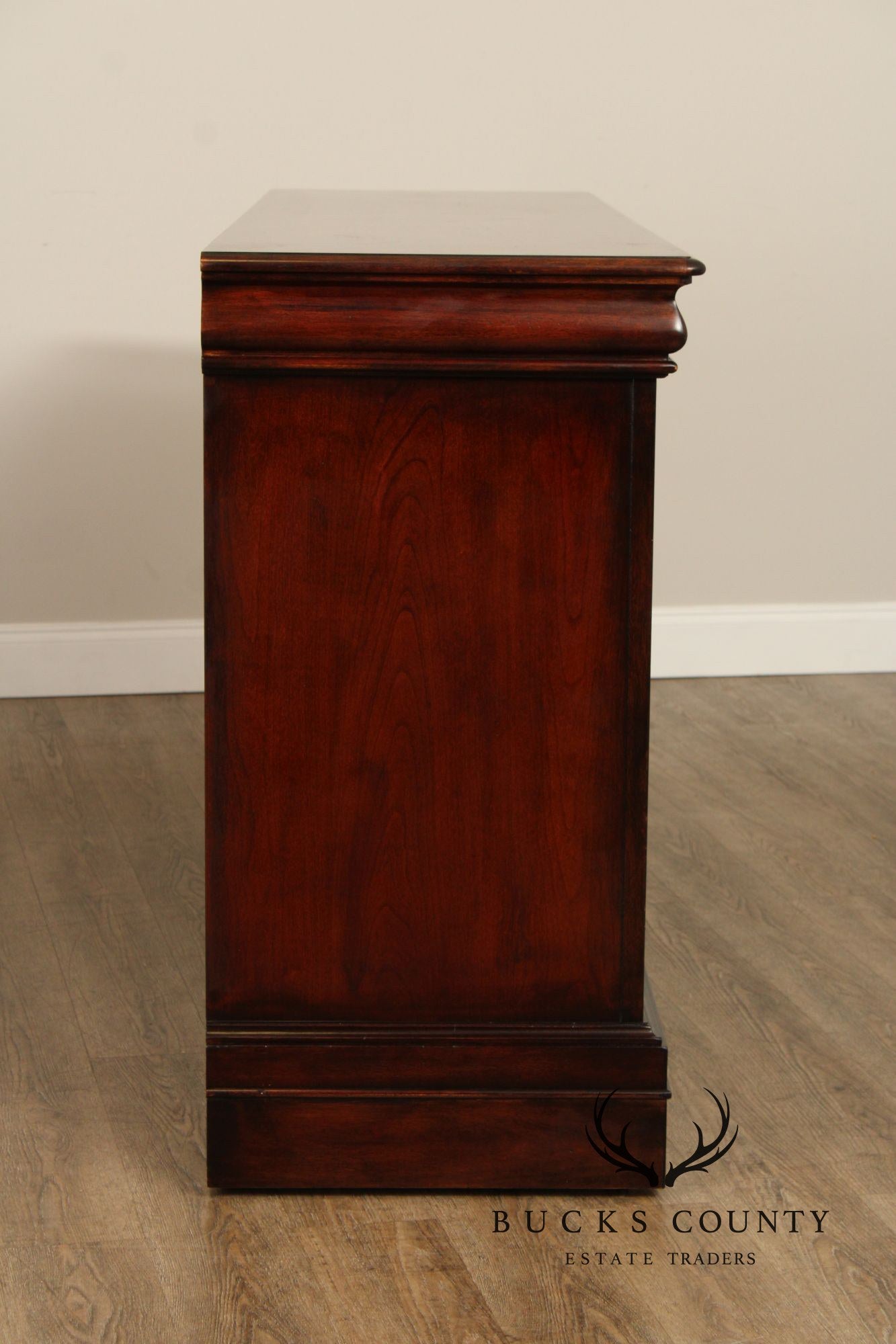 Bernhardt Louis Philippe Style Burlwood Long Dresser