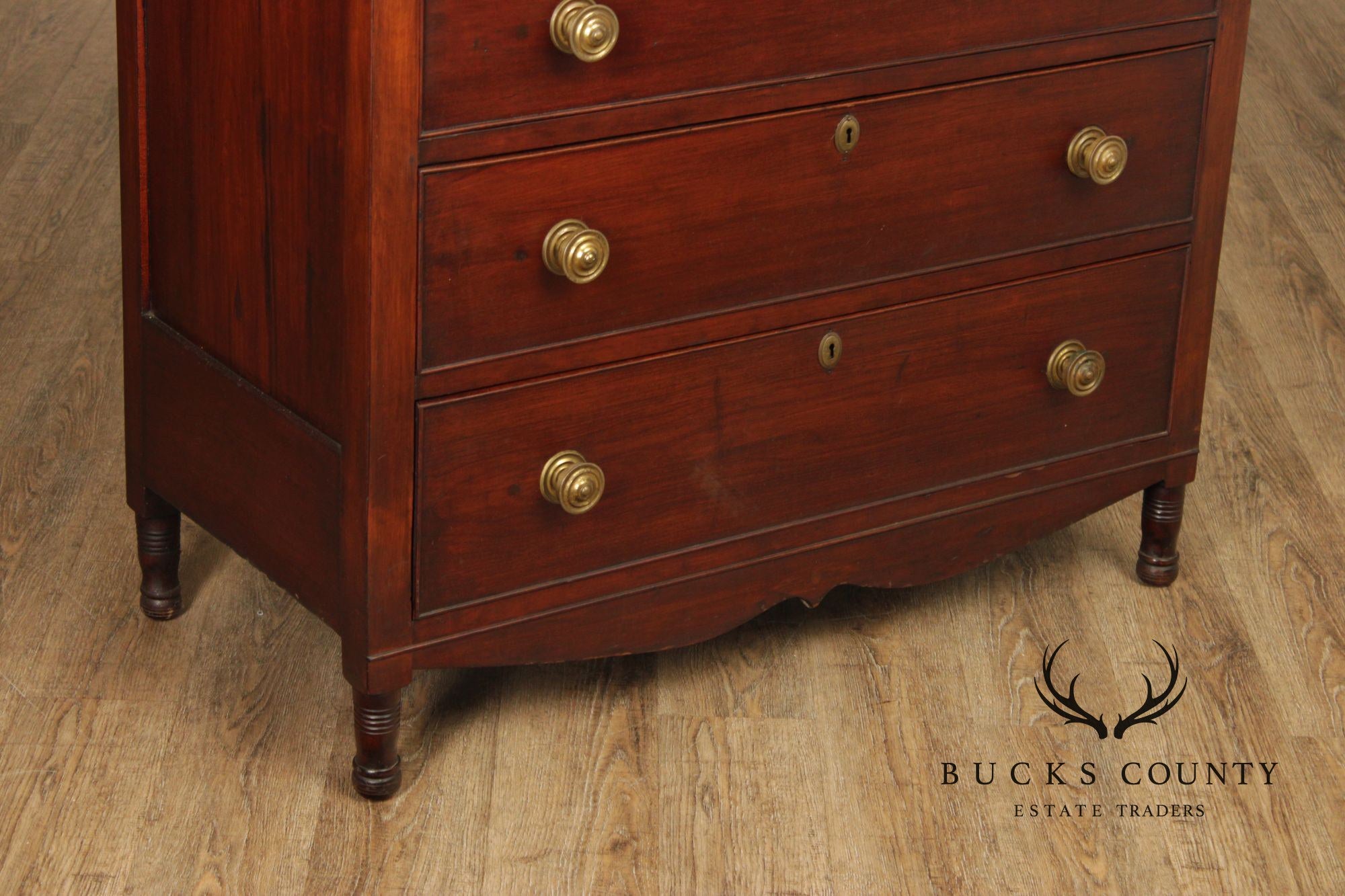 Antique American Federal Period Butler's Chest Of Drawers