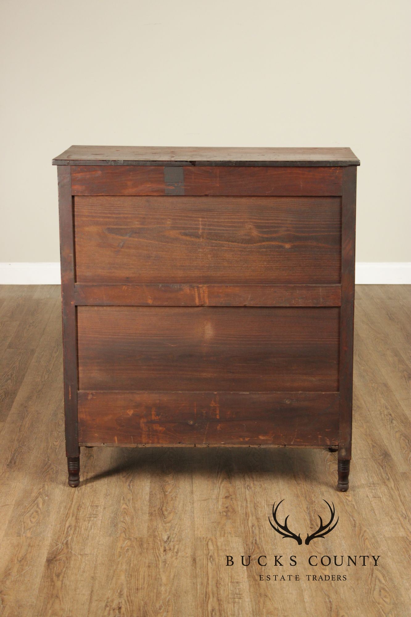 Antique American Federal Period Butler's Chest Of Drawers