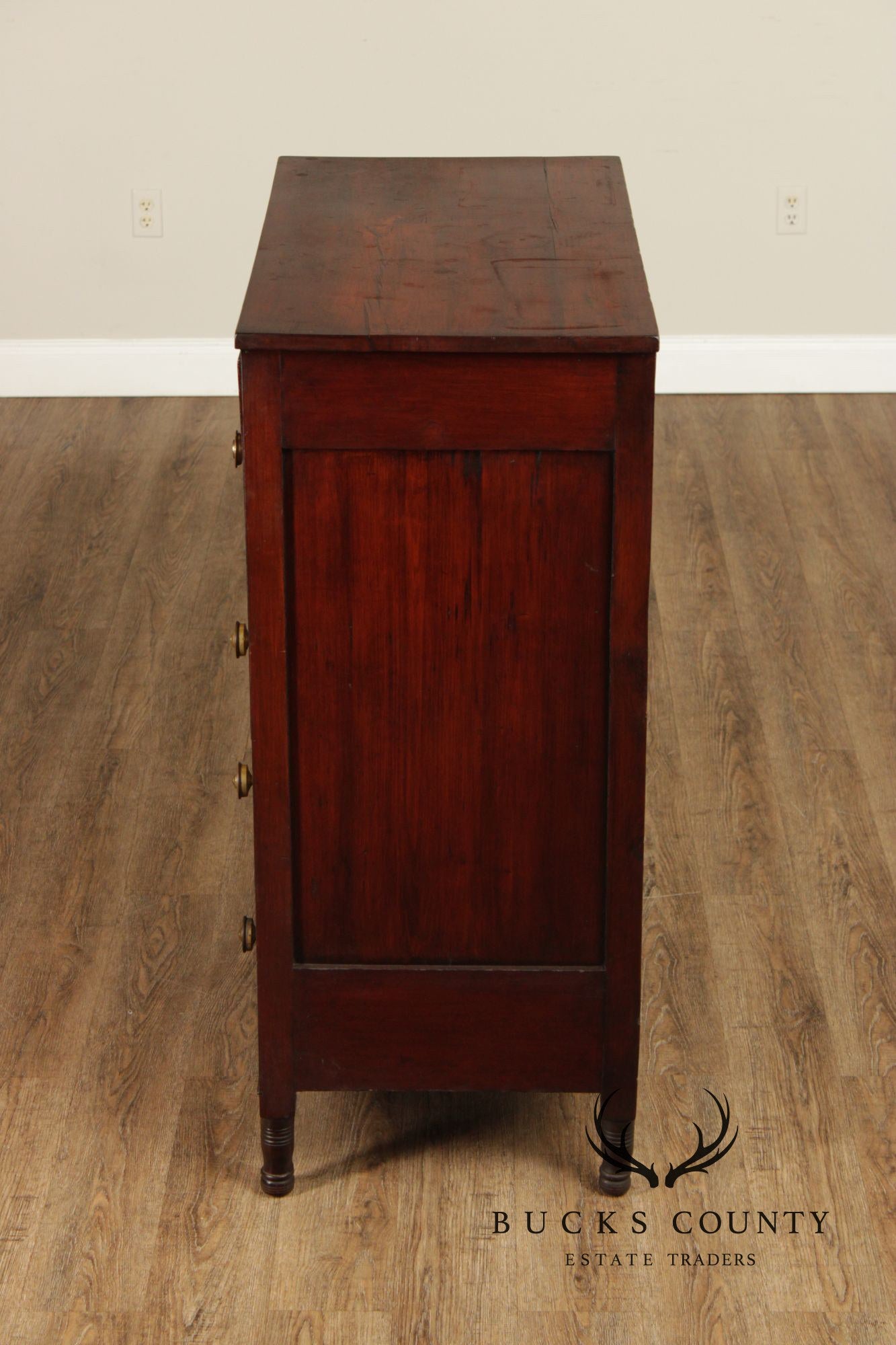 Antique American Federal Period Butler's Chest Of Drawers