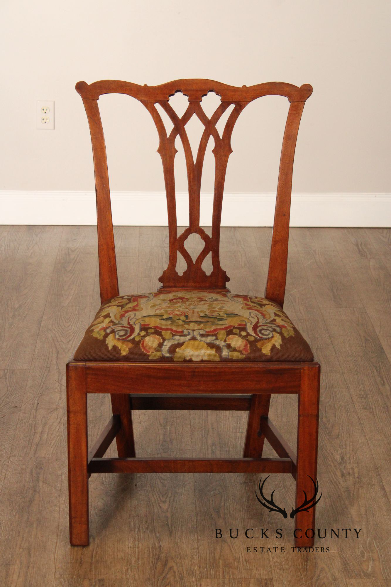 Antique Chippendale Style Mahogany Side Chair