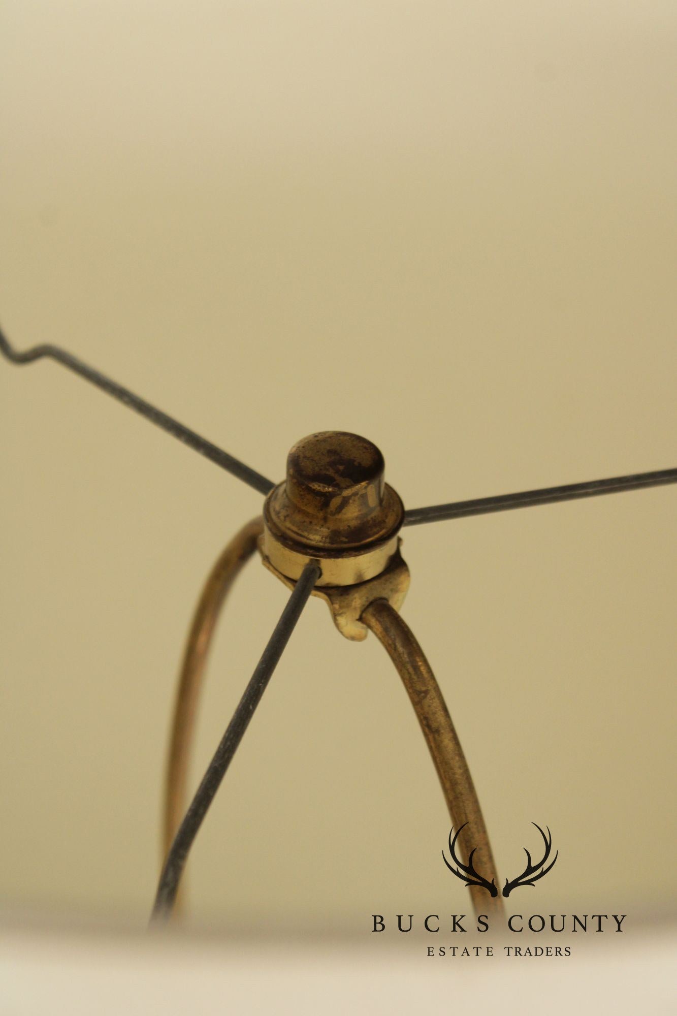 Mid Century Modern Pair of Cork Table Lamps