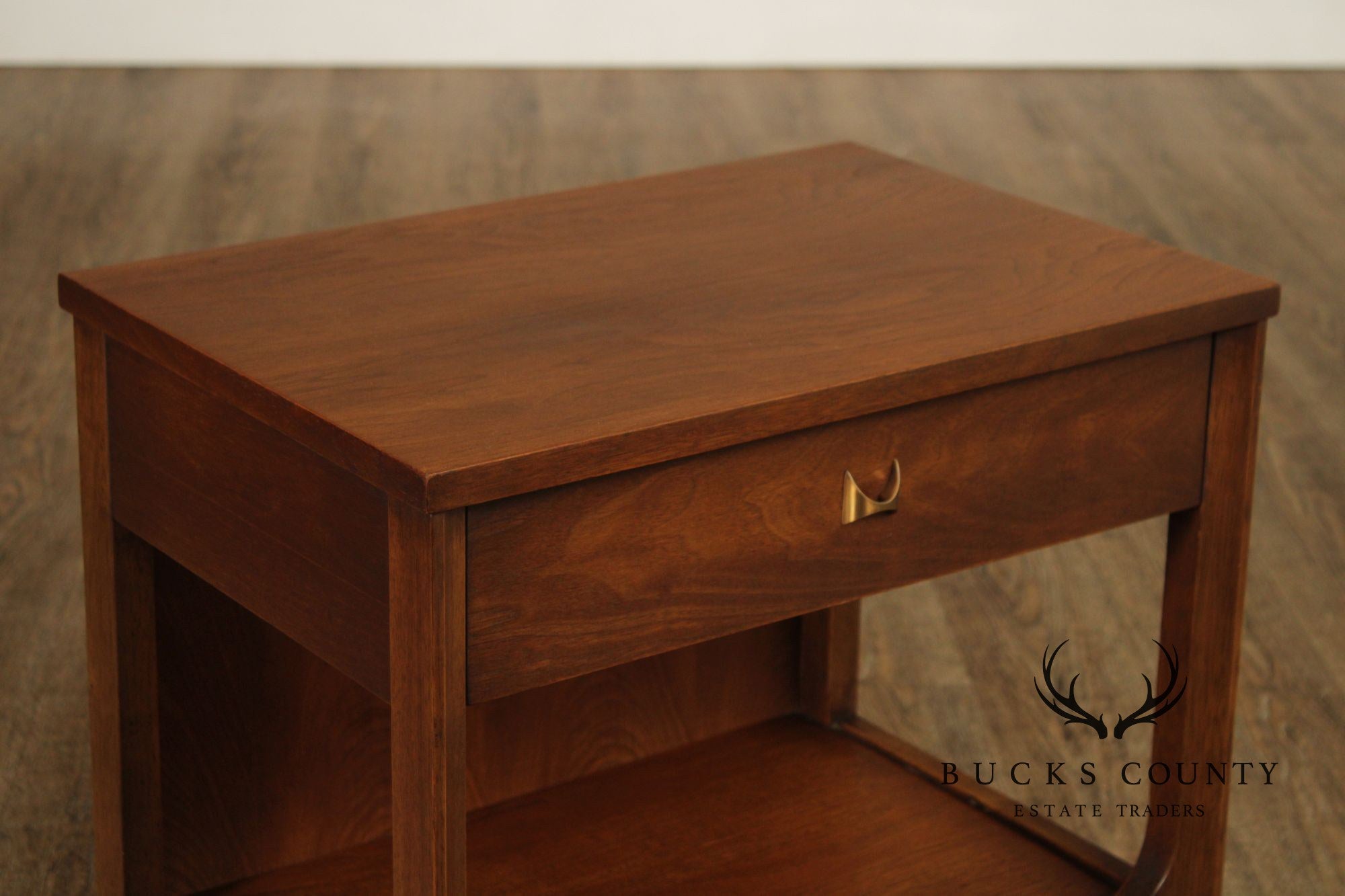 Broyhill  Brasilia Mid-Century Modern Walnut One-Drawer Nightstand