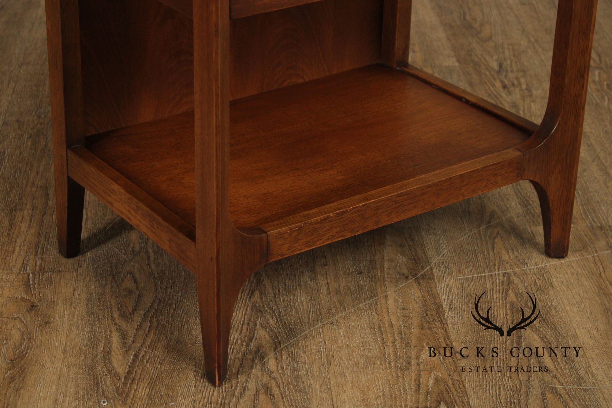 Broyhill  Brasilia Mid-Century Modern Walnut One-Drawer Nightstand