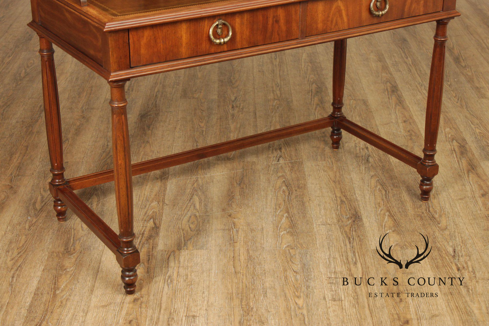 Sligh Vintage Regency Style  Leather Top Writing Desk