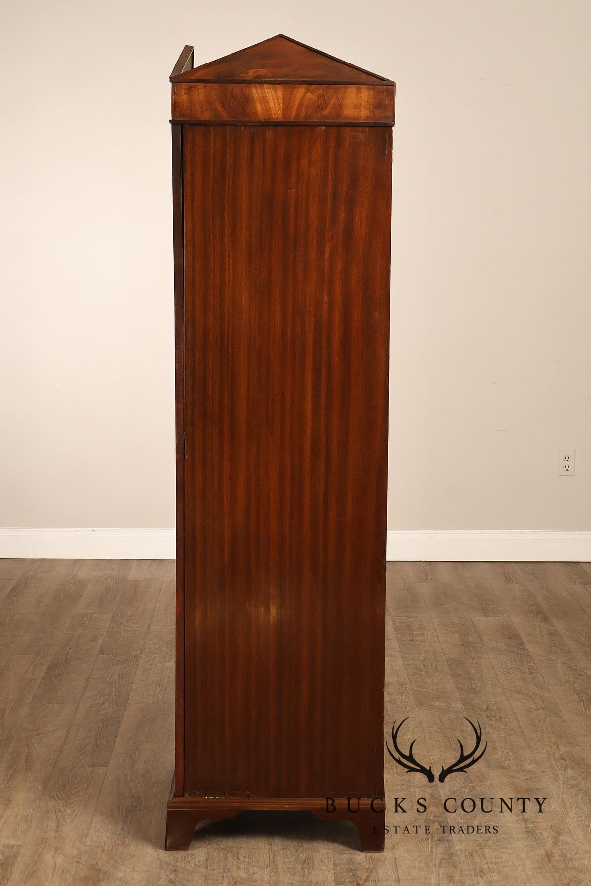 Antique Georgian Style Pair Of Single Door Wardrobe Armoires