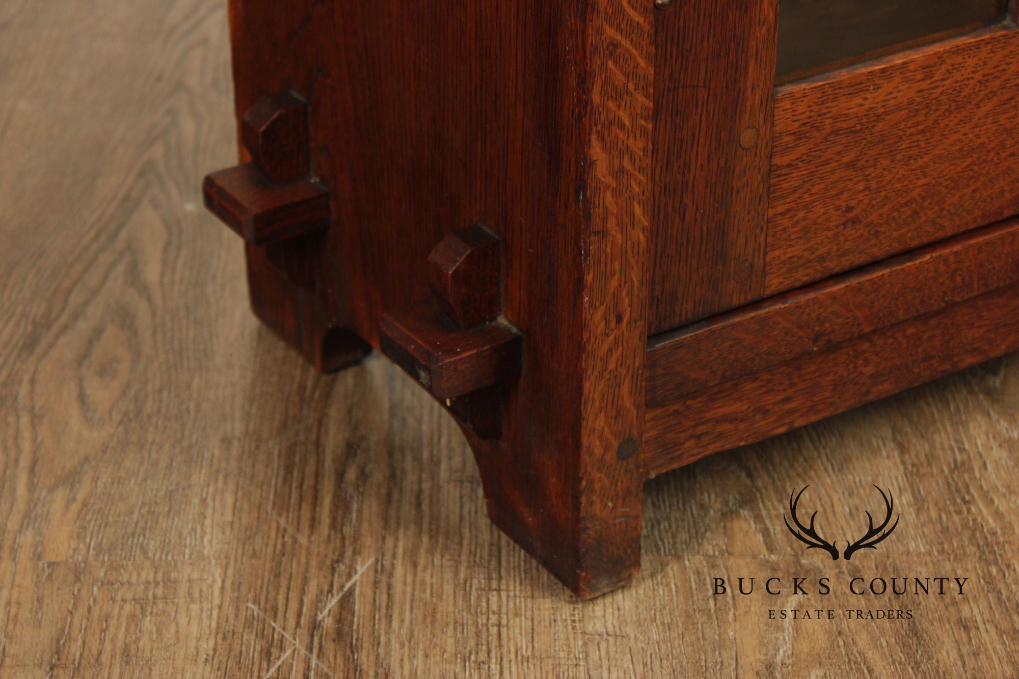 L. & J.G. Stickley Antique Mission Oak Two-Door Bookcase