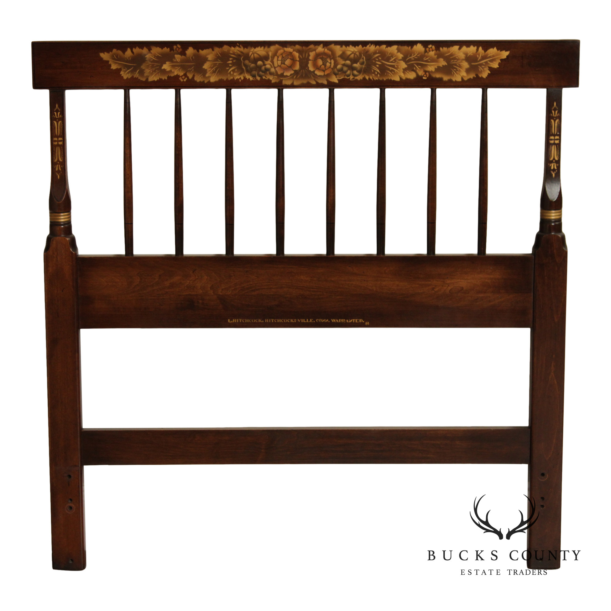 Hitchcock Early American Style Spindle Twin Headboard