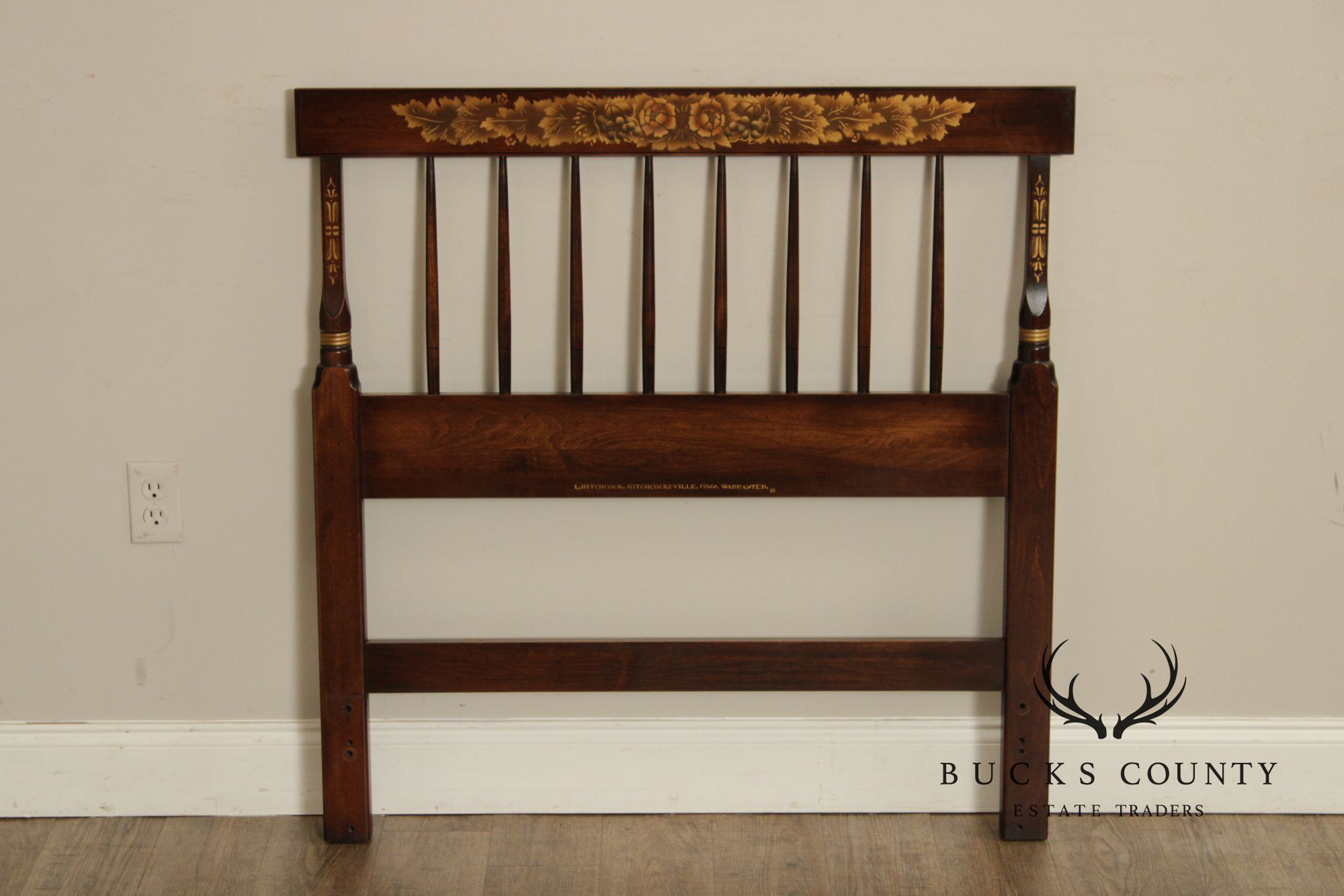 Hitchcock Early American Style Spindle Twin Headboard