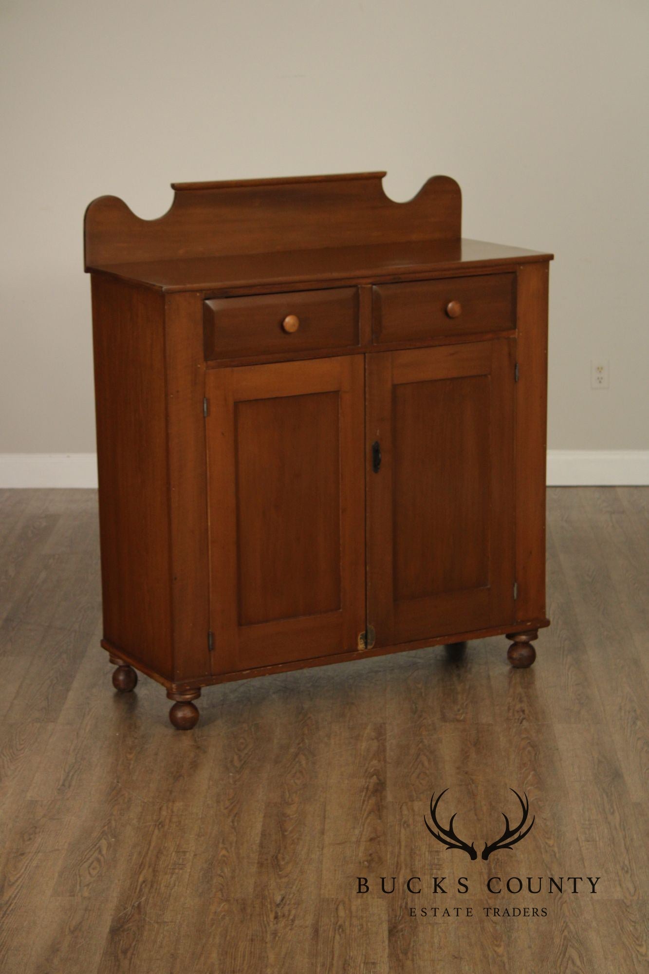 Antique Country Style Jelly Cupboard With Two Drawers