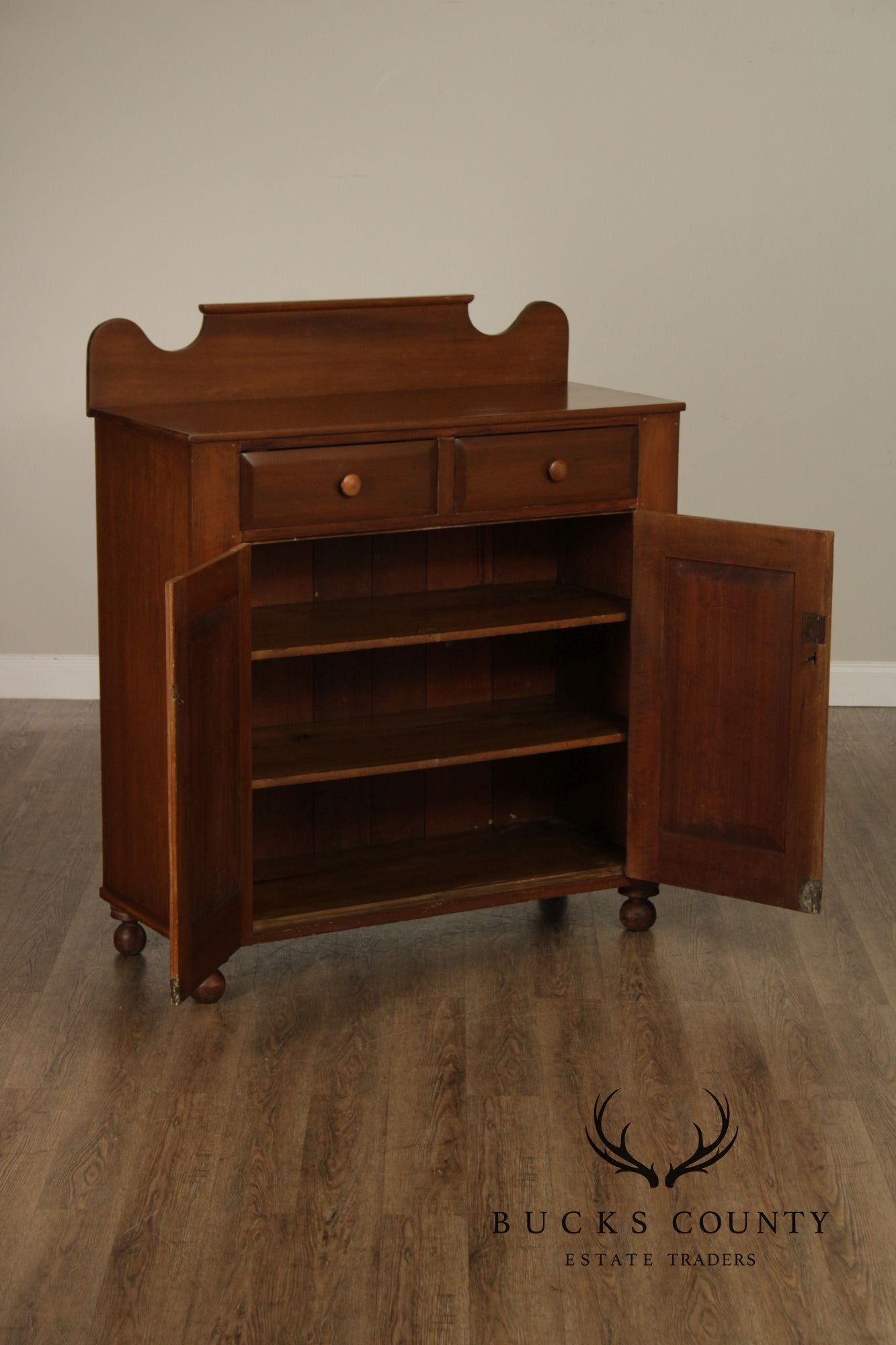Antique Country Style Jelly Cupboard With Two Drawers