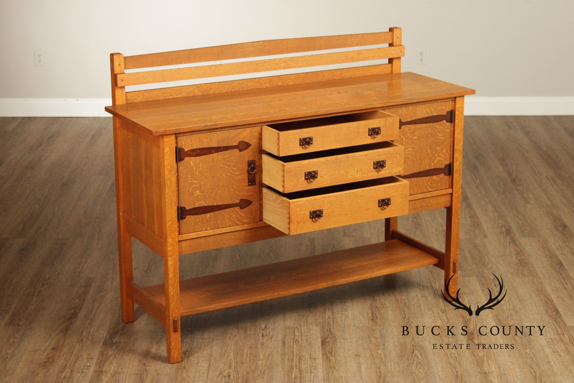 Warren Hile Studio Mission Oak Sideboard