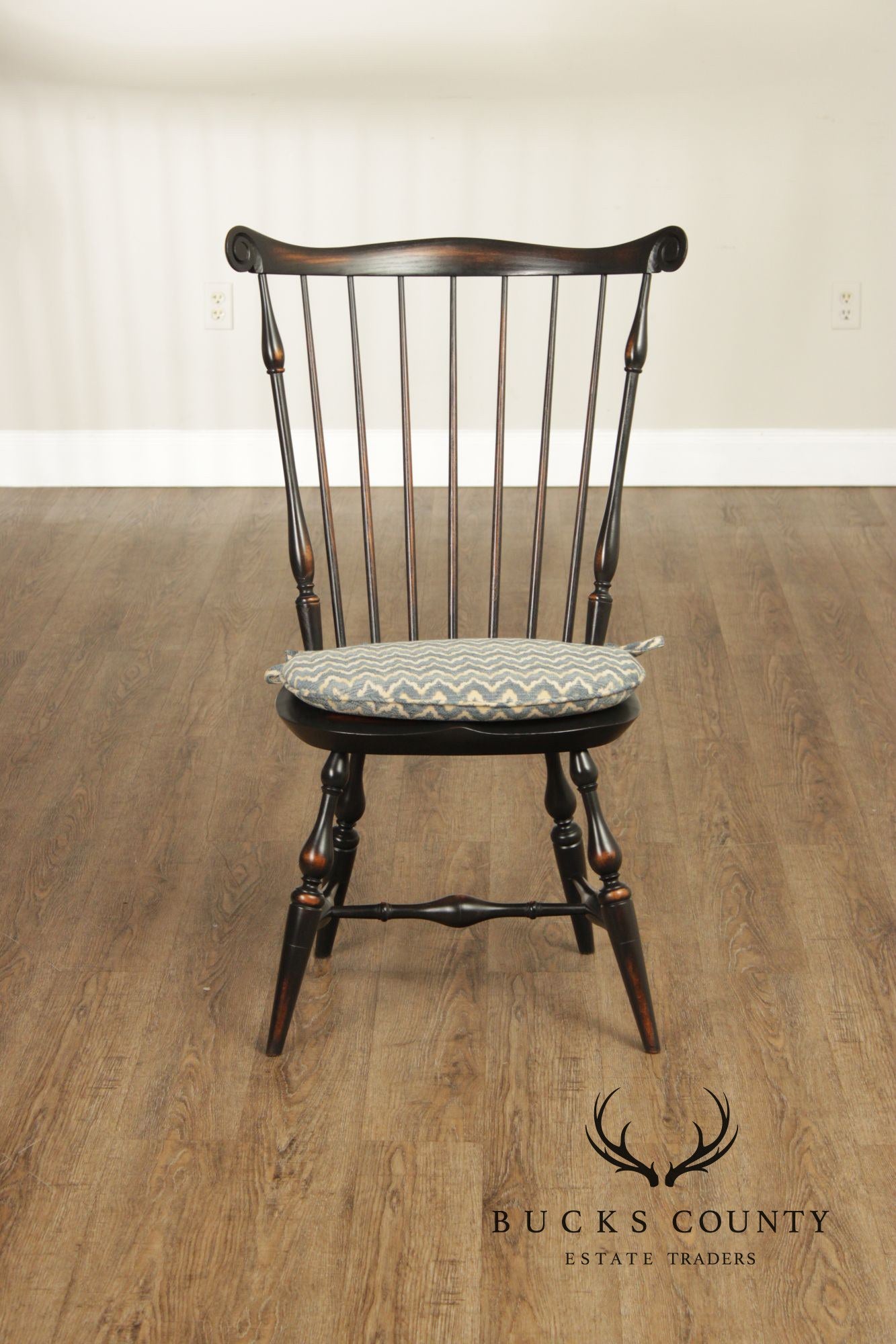 Warren Chair Works Custom Painted Set Of Six Windsor Dining Chairs