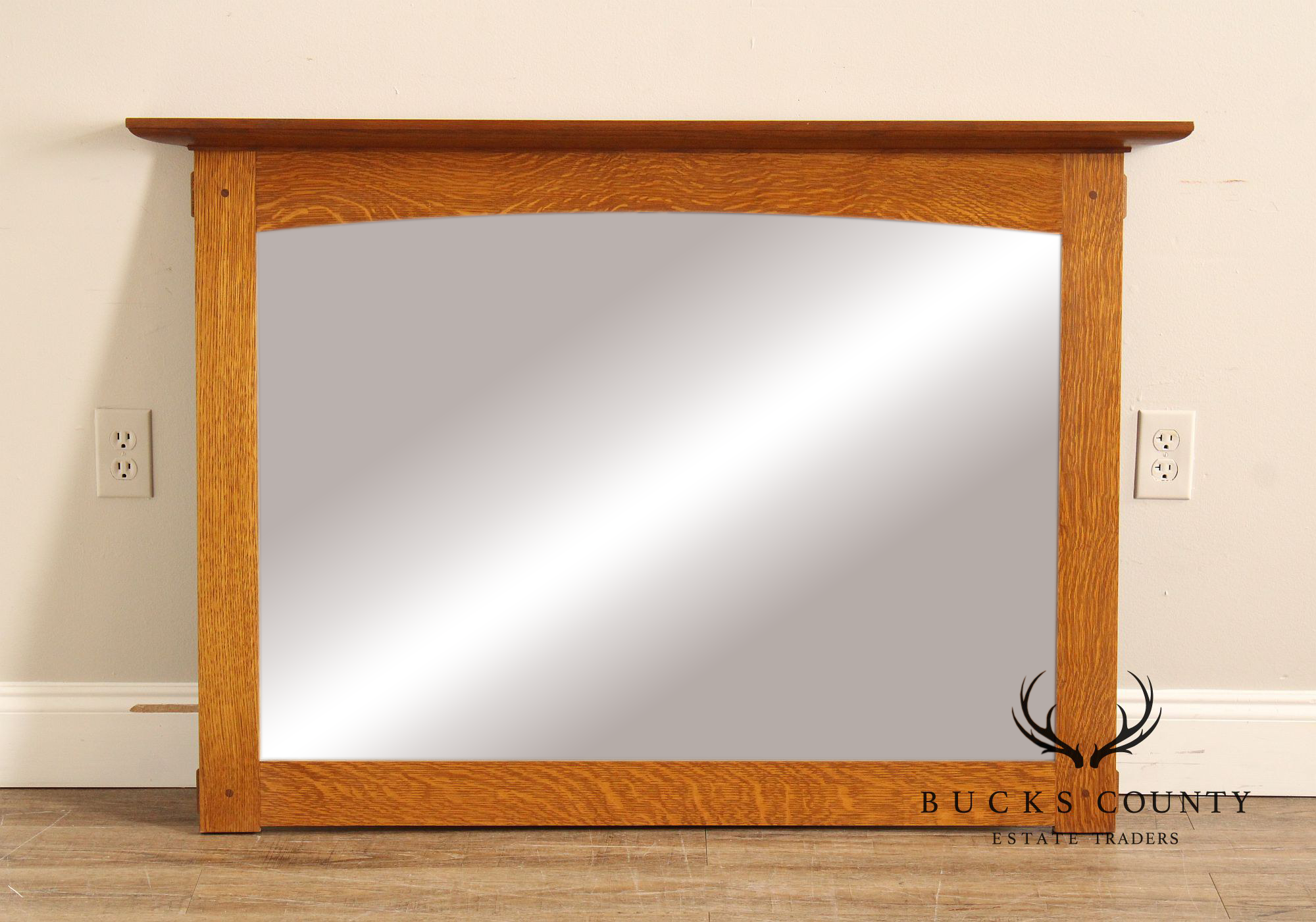 Stickley Mission Collection Oak Wall Mirror