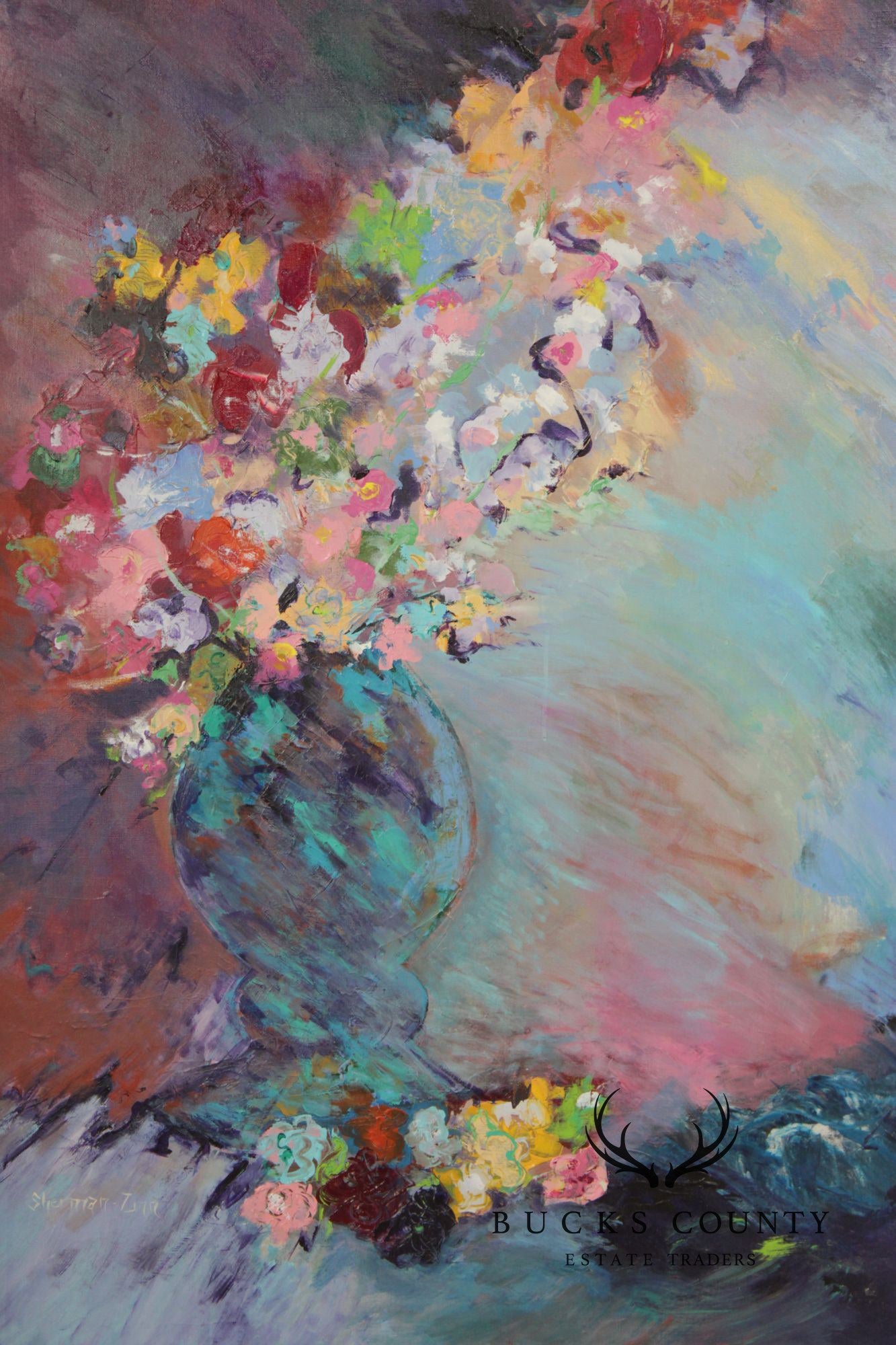 Ellen Sherman Zinn Abstract Still-Life Painting