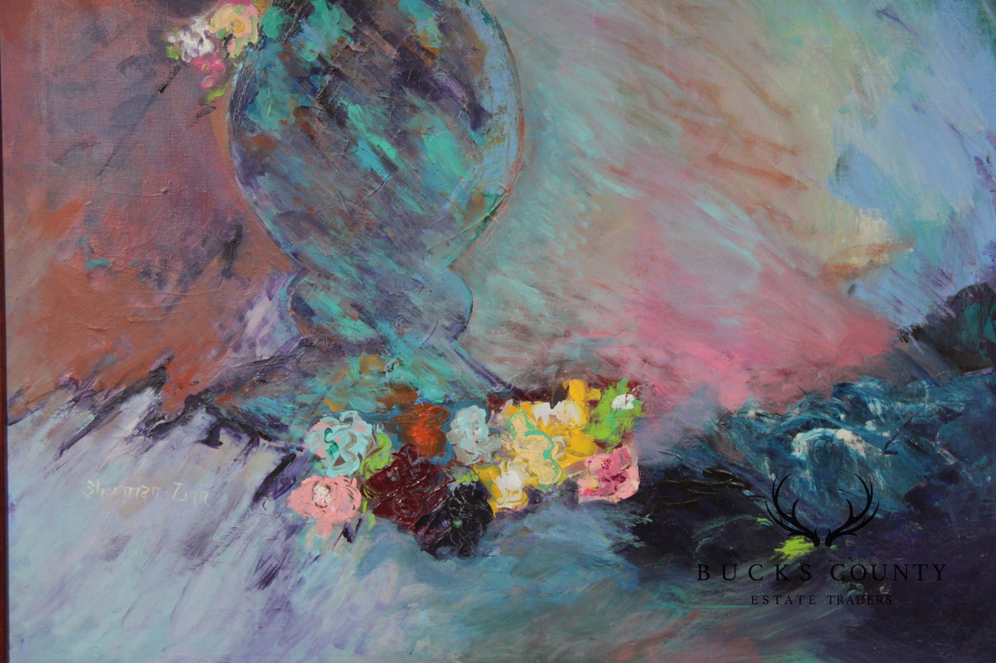 Ellen Sherman Zinn Abstract Still-Life Painting