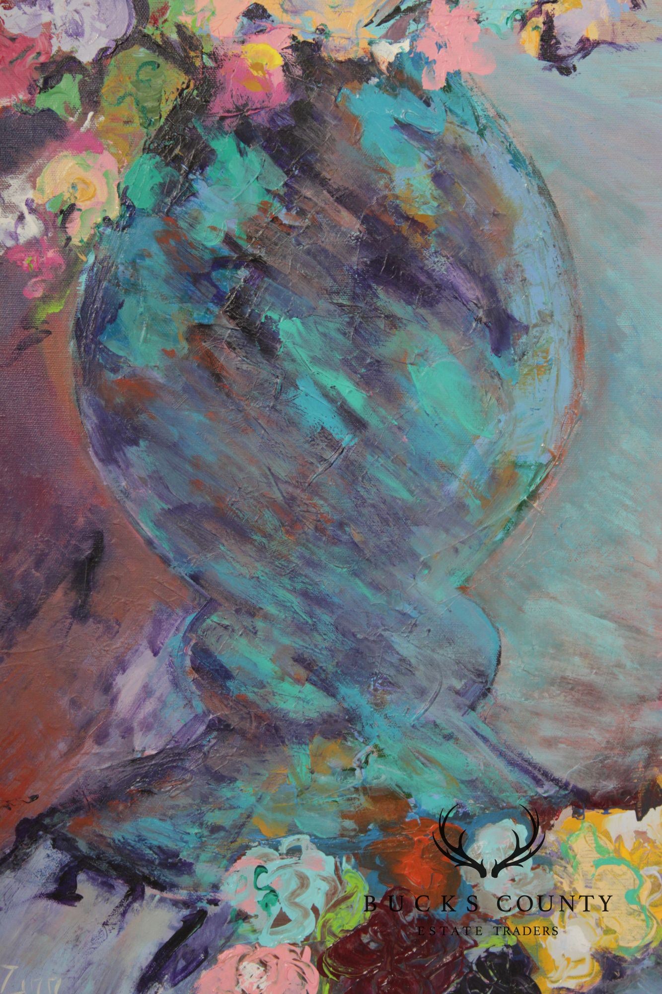 Ellen Sherman Zinn Abstract Still-Life Painting