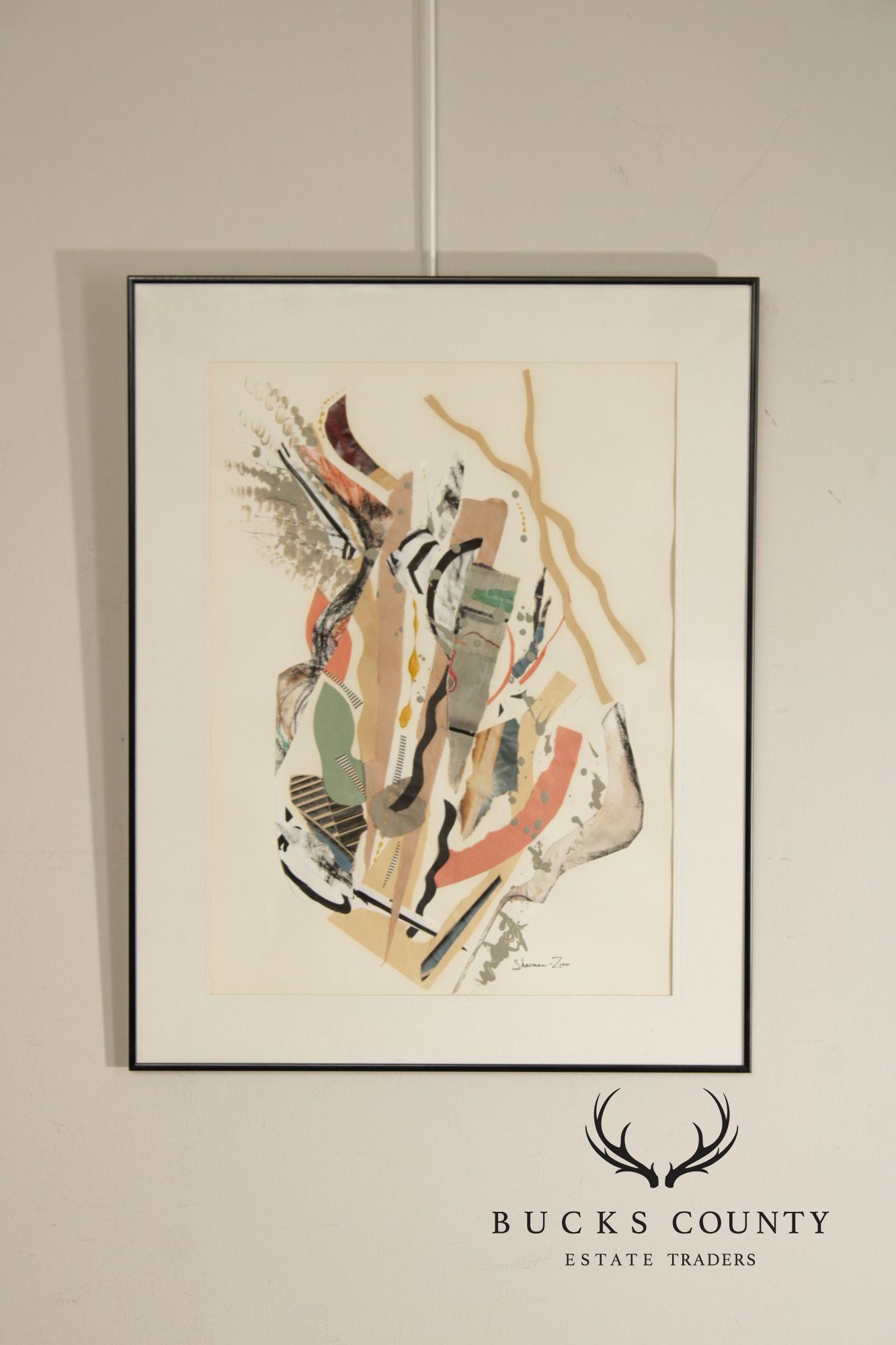 Ellen Sherman-Zinn Abstract Expressionist Mixed Media Collage