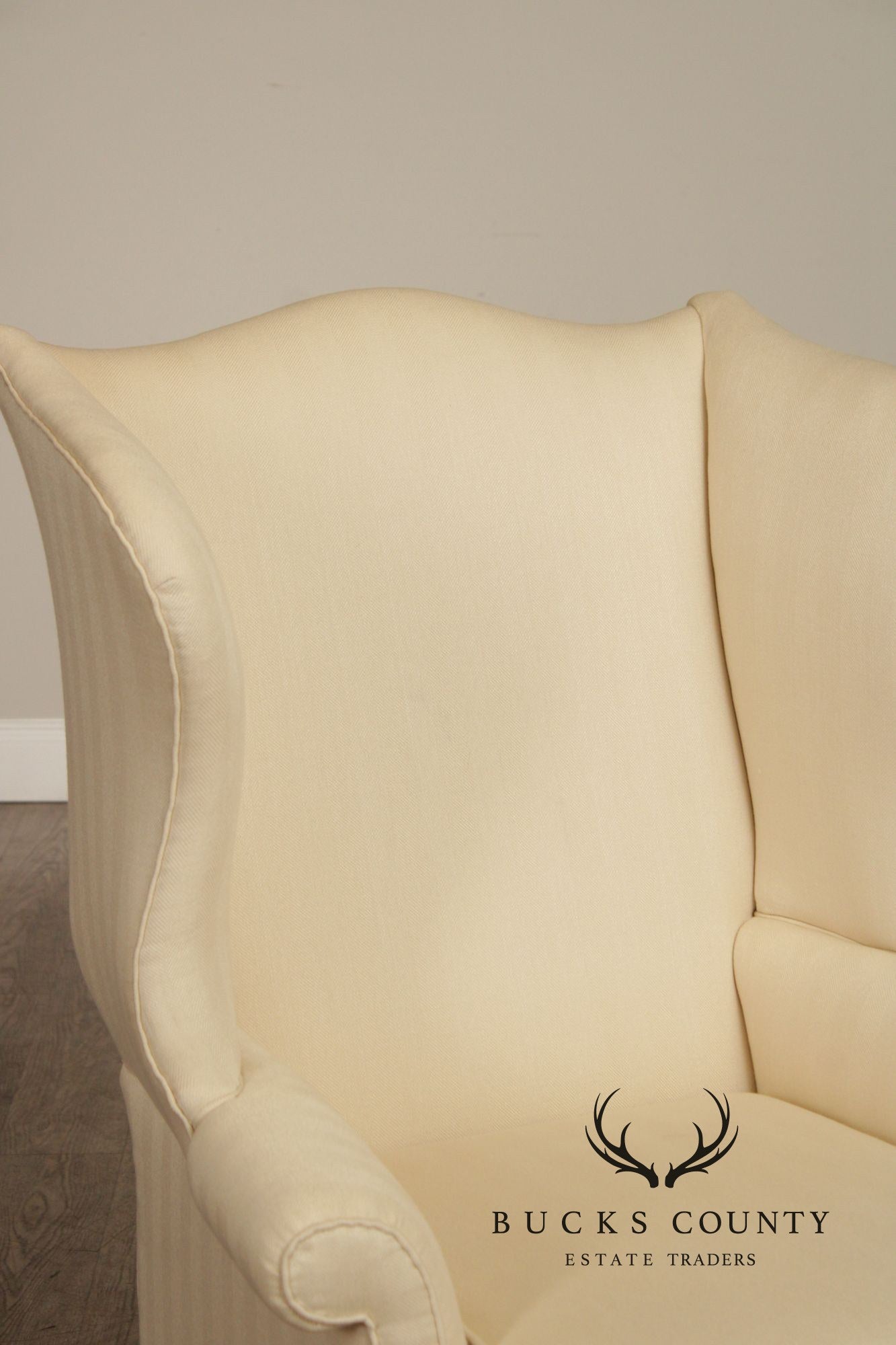 Chippendale Style Custom Mahogany Wing Chair