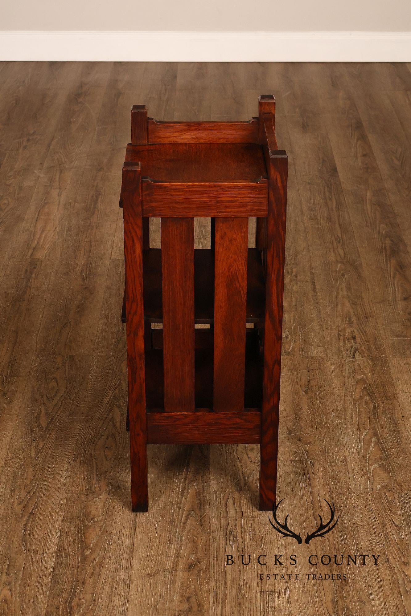 Stickley Brothers Antique Mission Oak Magazine Stand Bookcase